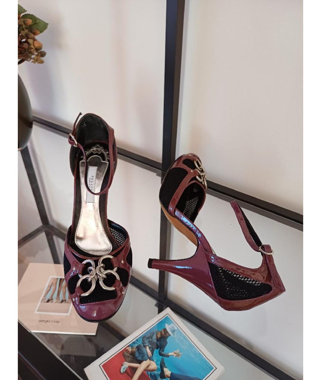 POLLINI Фиолетовые туфли из лакированной кожи, фото 6