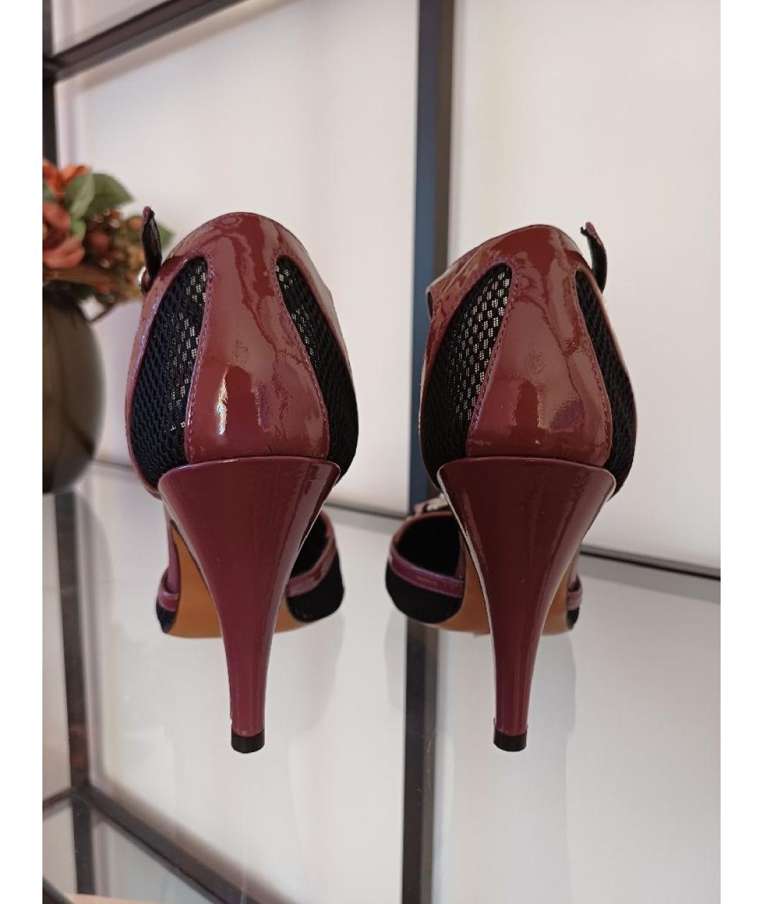 POLLINI Фиолетовые туфли из лакированной кожи, фото 8
