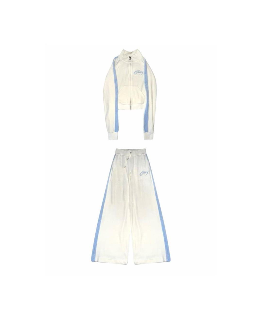 JUICY COUTURE Белый велюровый спортивные костюмы, фото 9