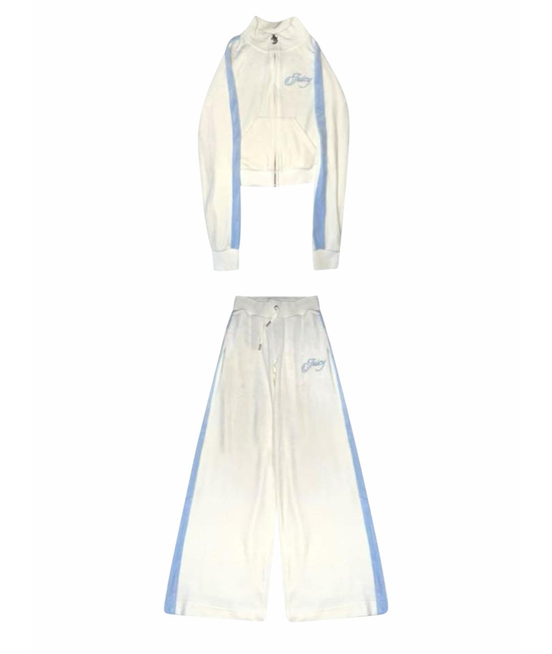 JUICY COUTURE Белый велюровый спортивные костюмы, фото 1