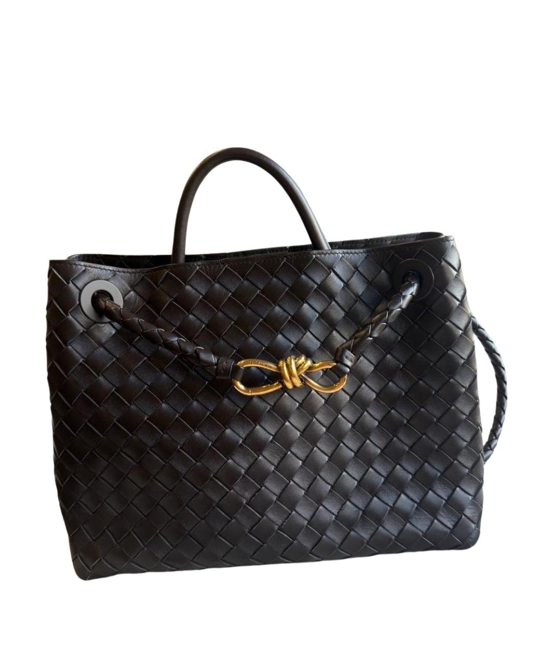 BOTTEGA VENETA Коричневая кожаная сумка тоут, фото 1