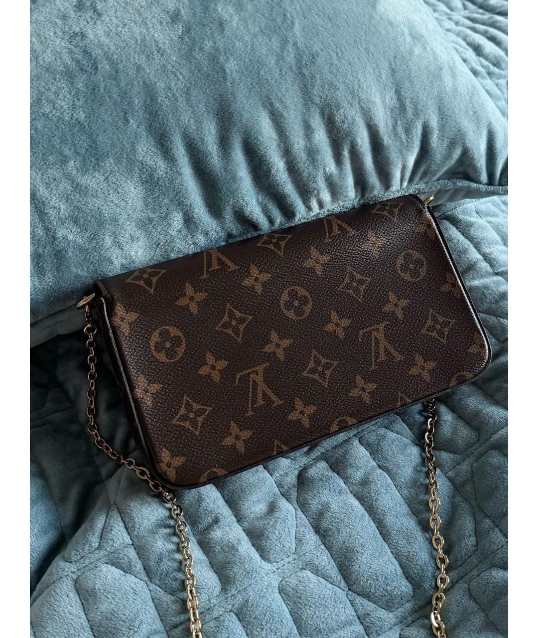 LOUIS VUITTON Коричневая сумка через плечо, фото 3