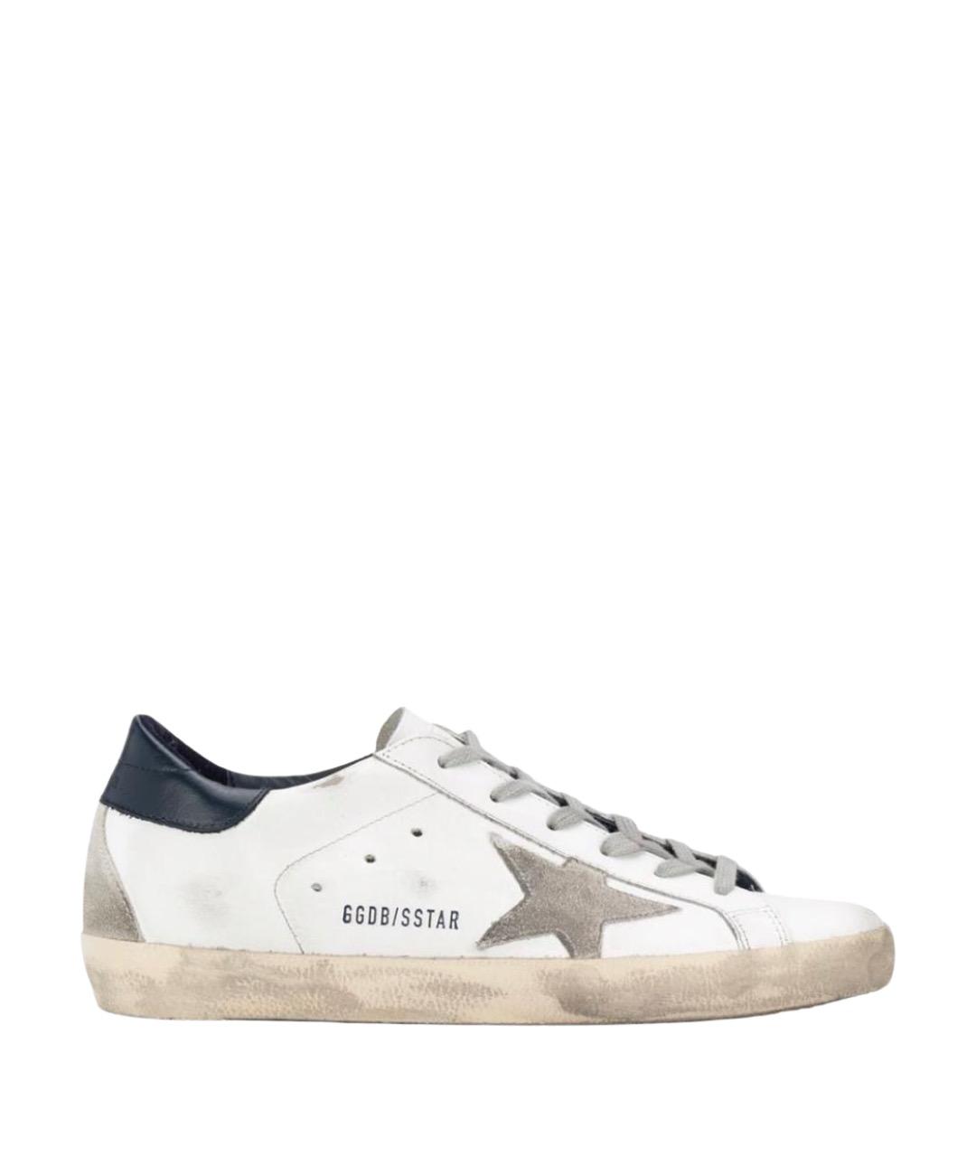 GOLDEN GOOSE DELUXE BRAND Белые кожаные кеды, фото 1