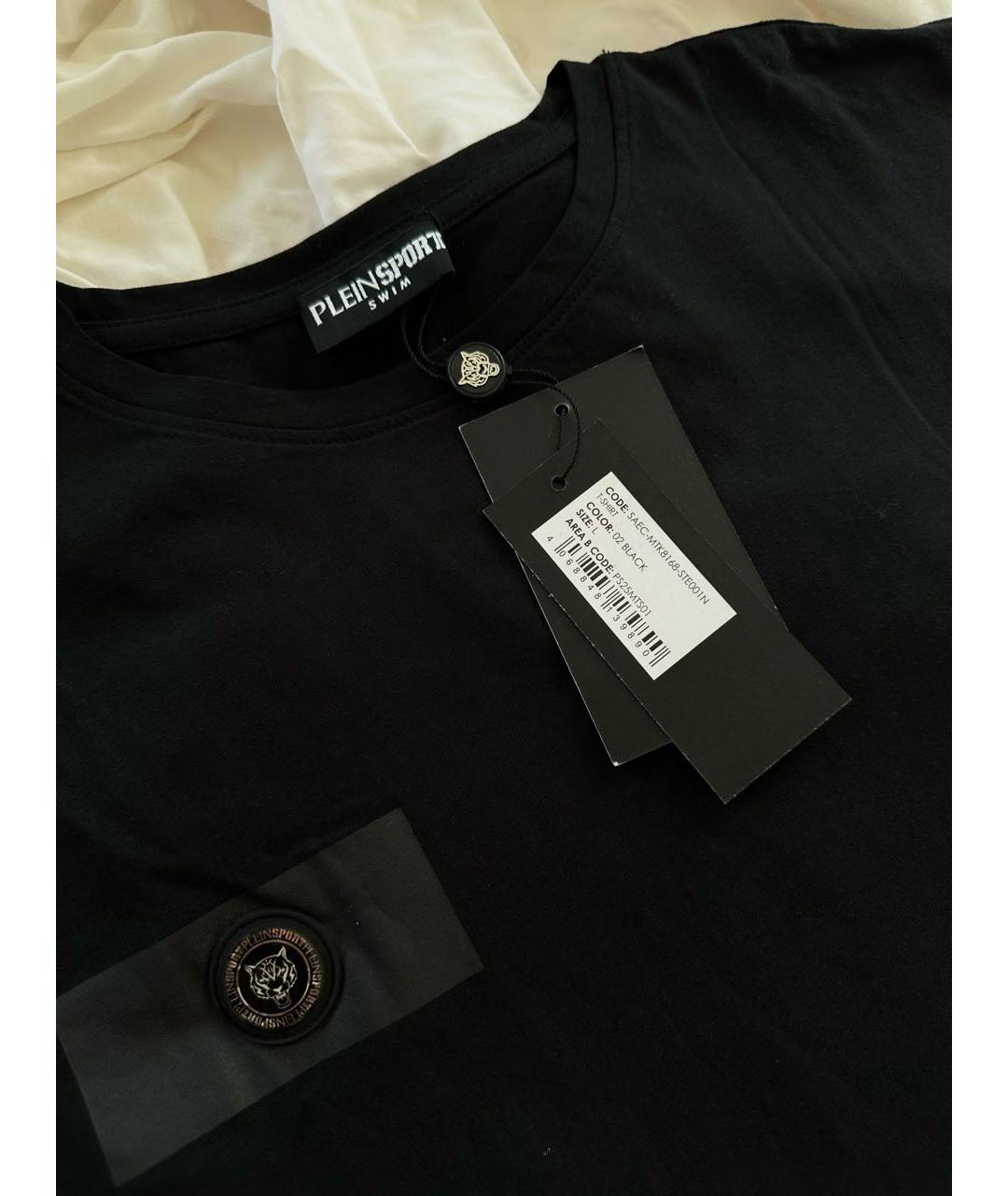 PHILIPP PLEIN Черная хлопковая футболка, фото 3