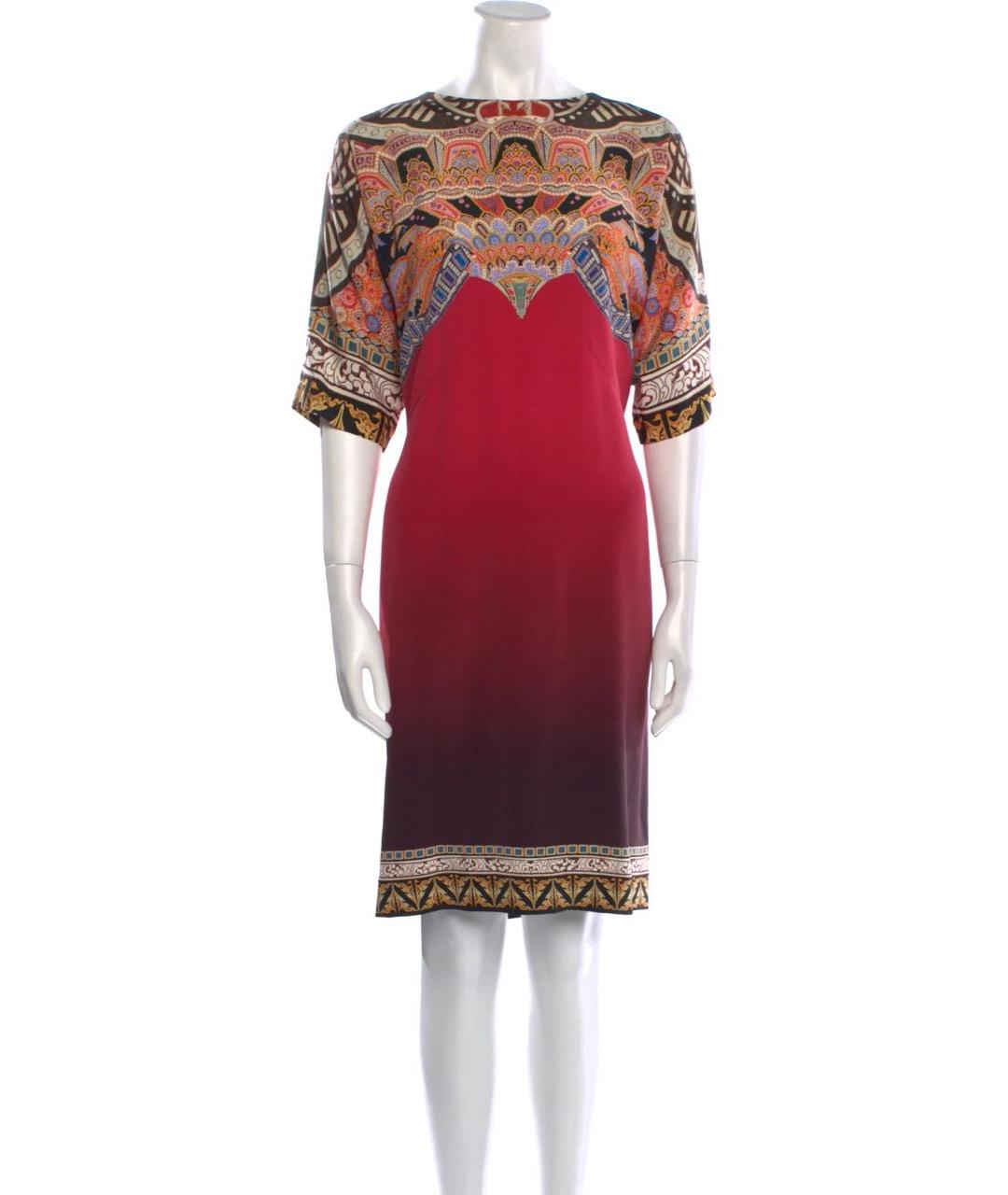 ETRO Фуксия шелковое платье, фото 5