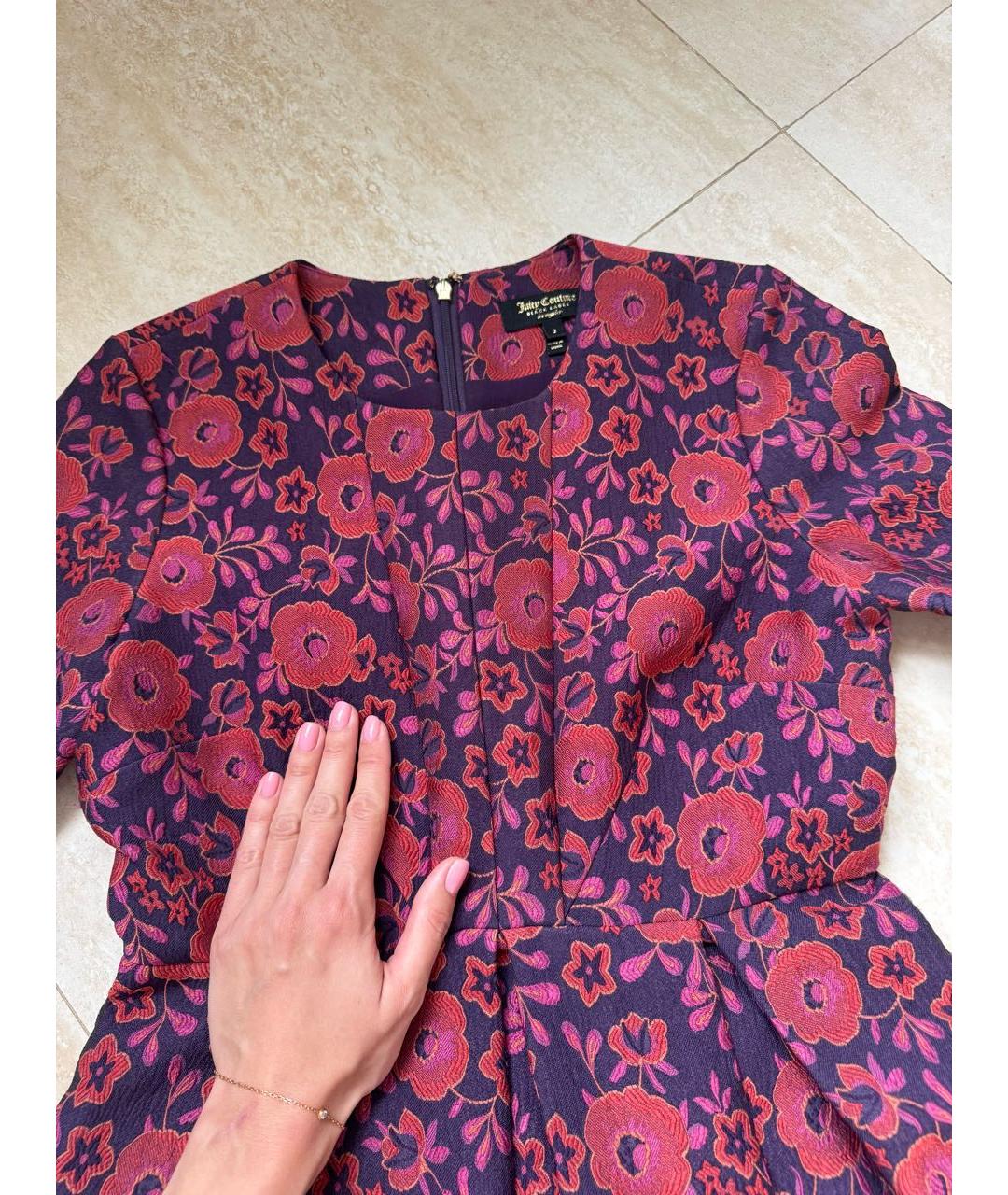 JUICY COUTURE Розовое полиэстеровое повседневное платье, фото 4