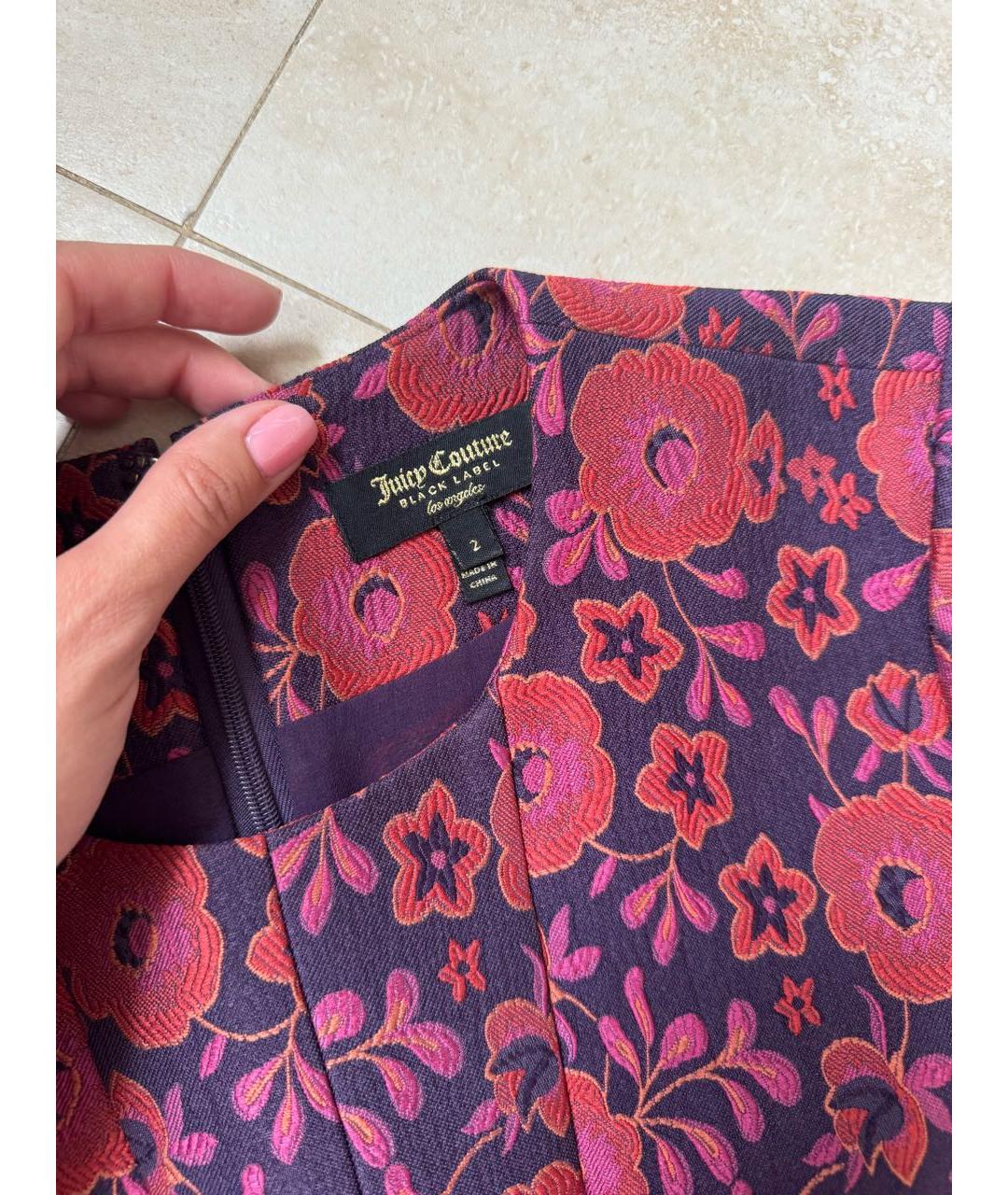 JUICY COUTURE Розовое полиэстеровое повседневное платье, фото 3