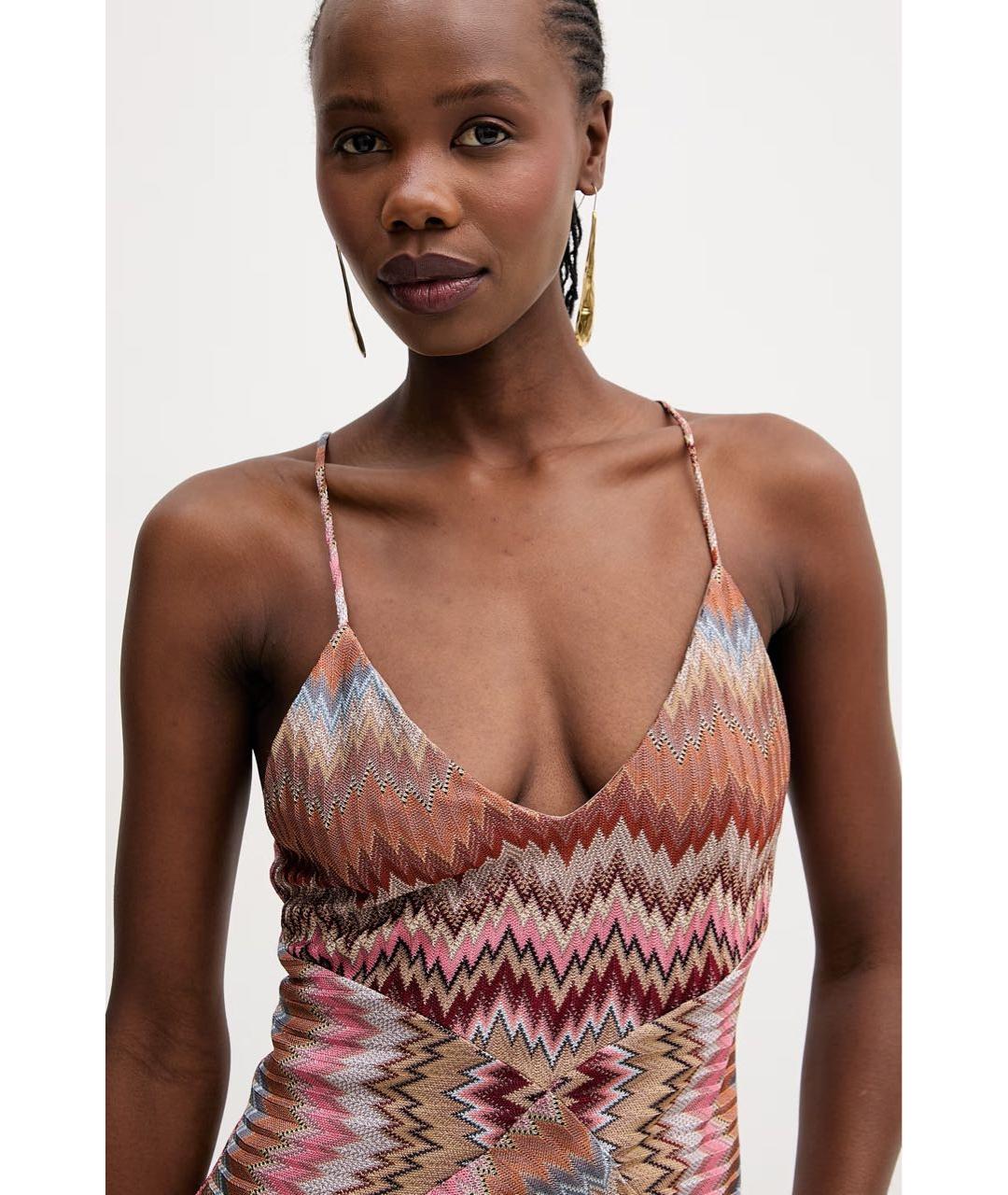 MISSONI Мульти вискозное коктейльное платье, фото 5