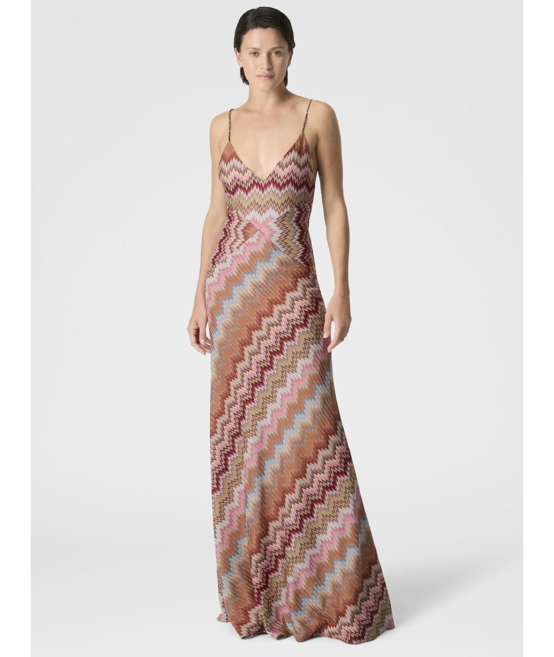 MISSONI Мульти вискозное коктейльное платье, фото 7