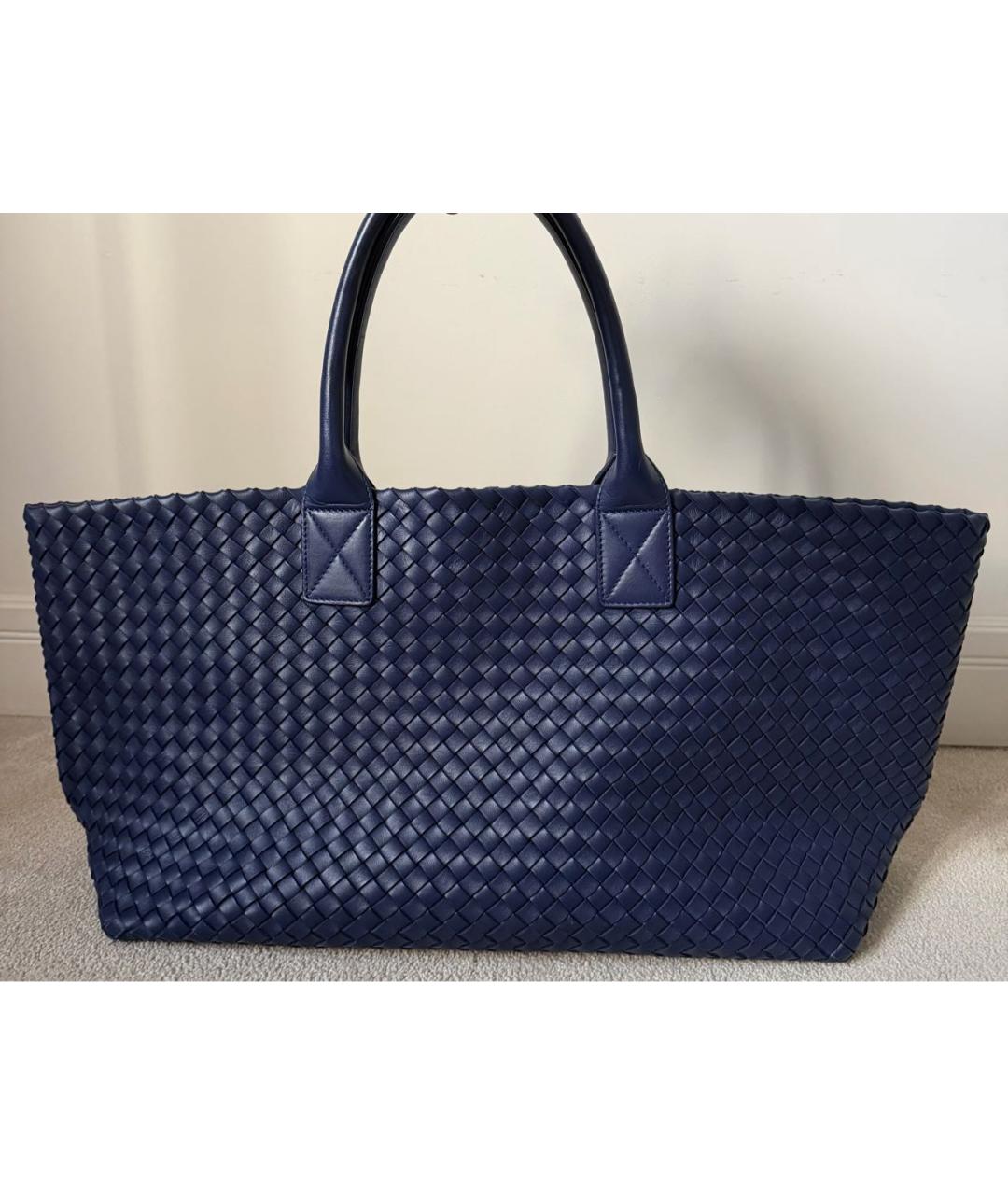 BOTTEGA VENETA Фиолетовая кожаная сумка тоут, фото 3