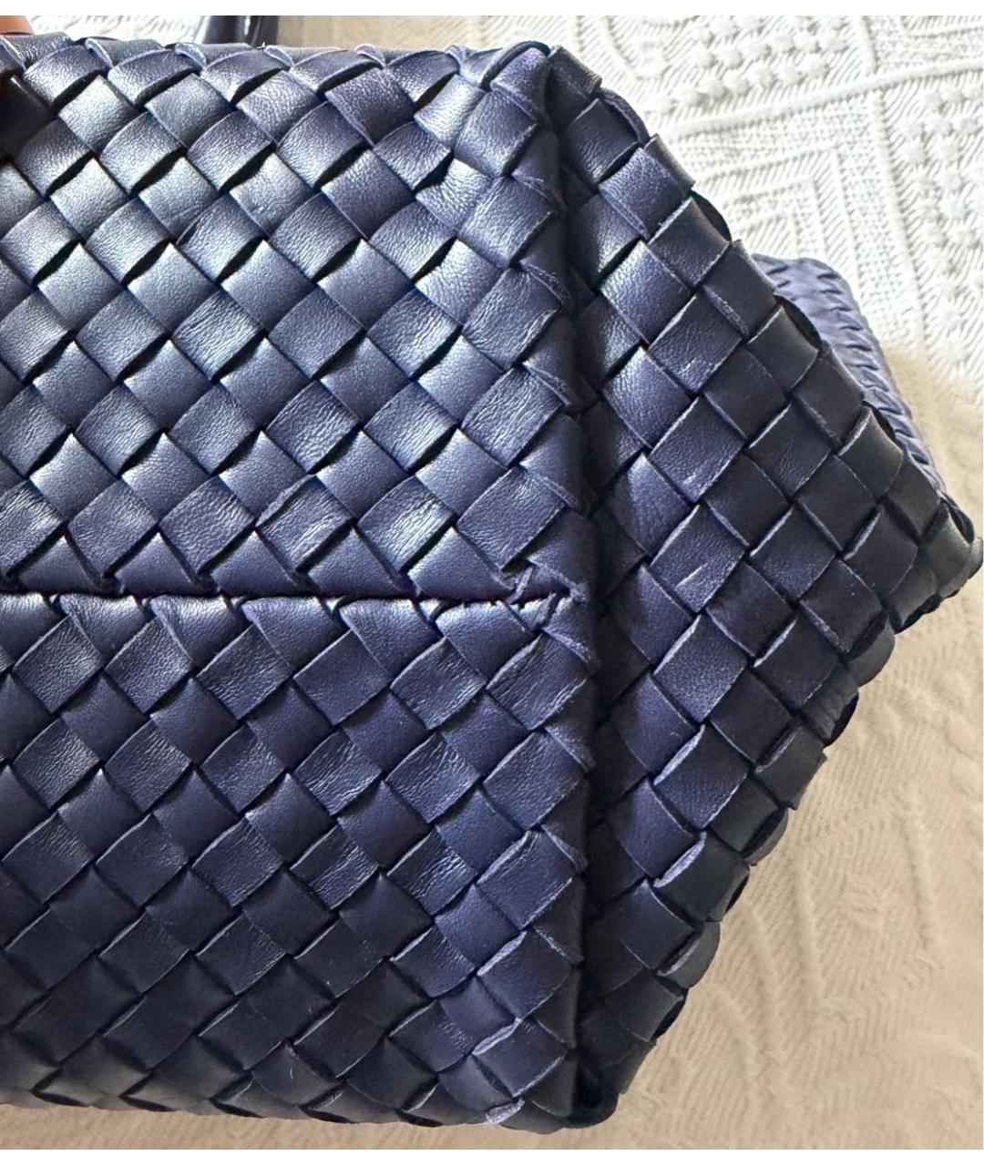 BOTTEGA VENETA Фиолетовая кожаная сумка тоут, фото 5