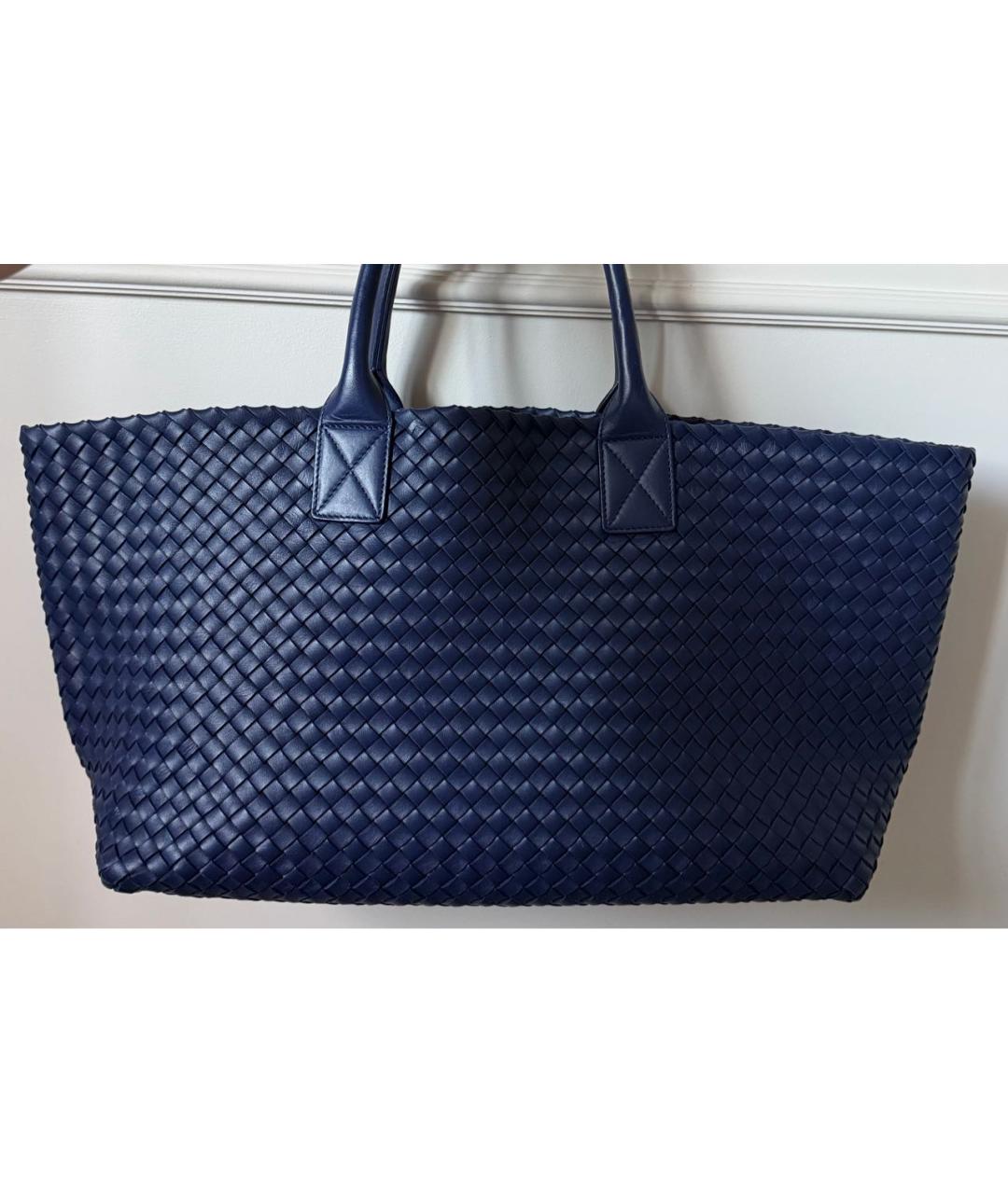 BOTTEGA VENETA Фиолетовая кожаная сумка тоут, фото 7