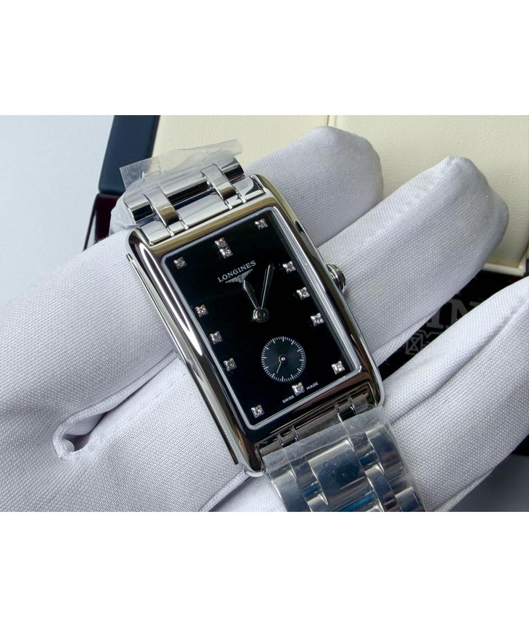 LONGINES Серебряные металлические часы, фото 4