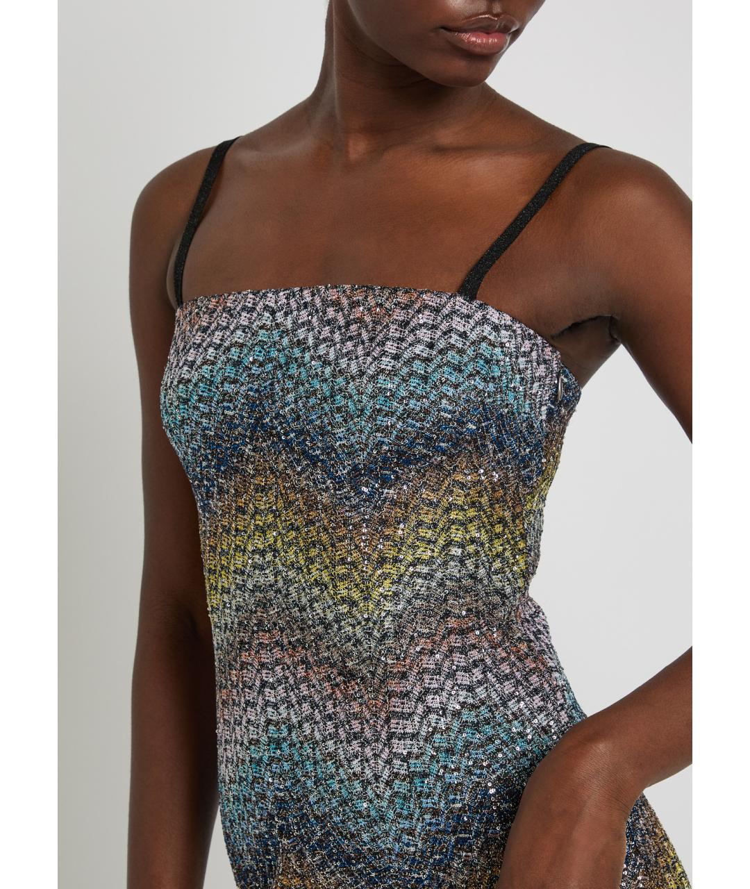 MISSONI Мульти вискозное коктейльное платье, фото 5