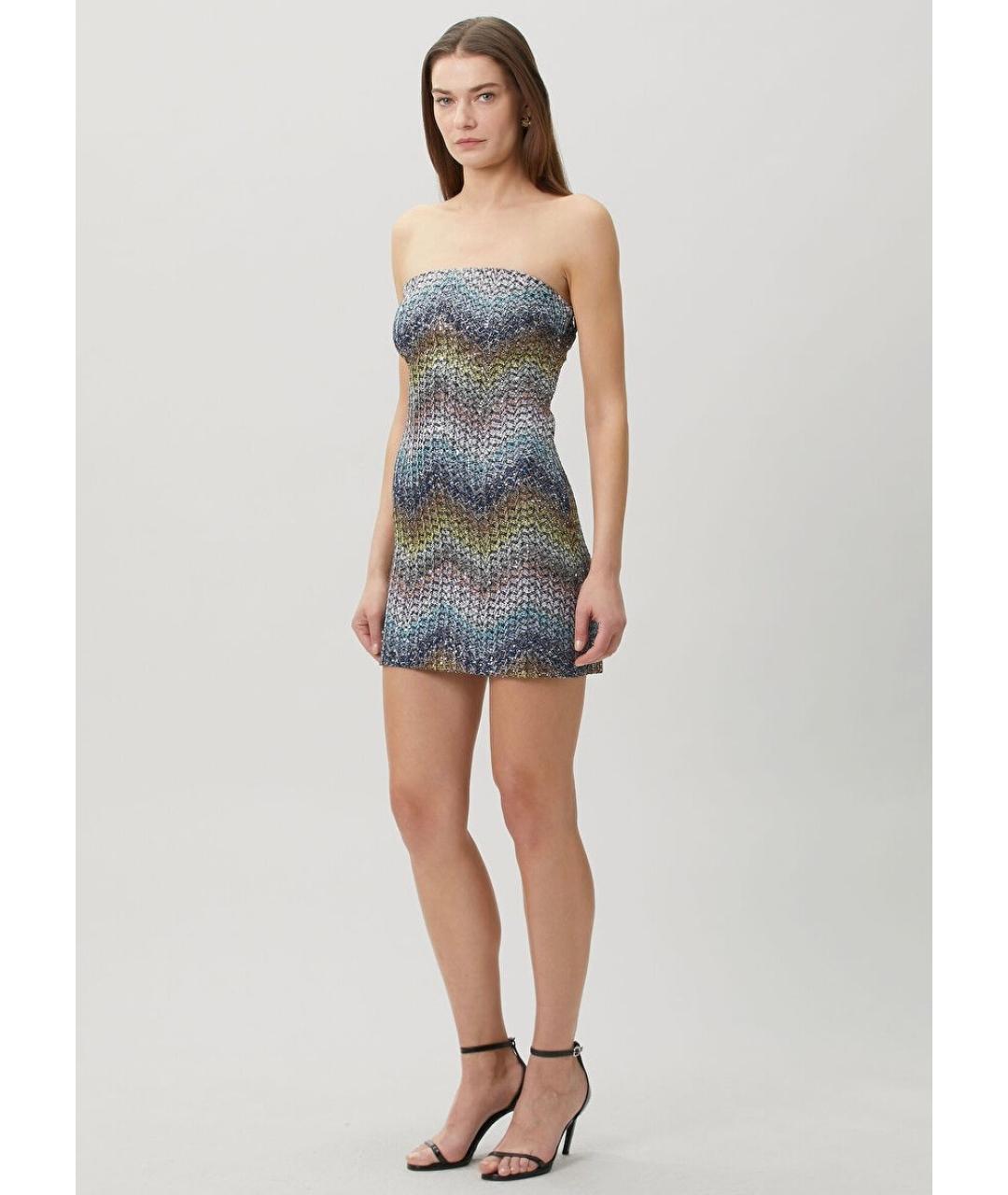 MISSONI Мульти вискозное коктейльное платье, фото 9