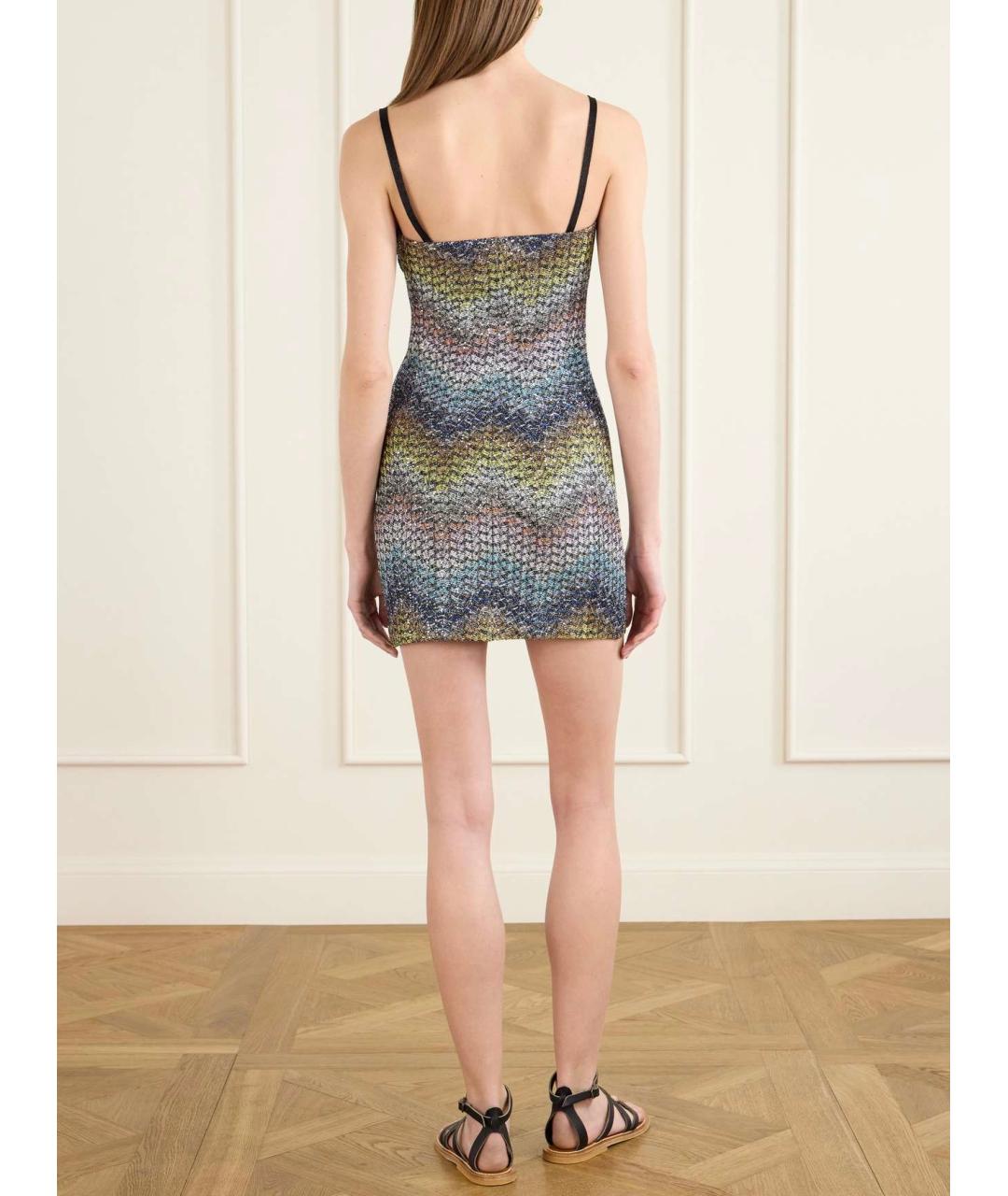 MISSONI Мульти вискозное коктейльное платье, фото 8