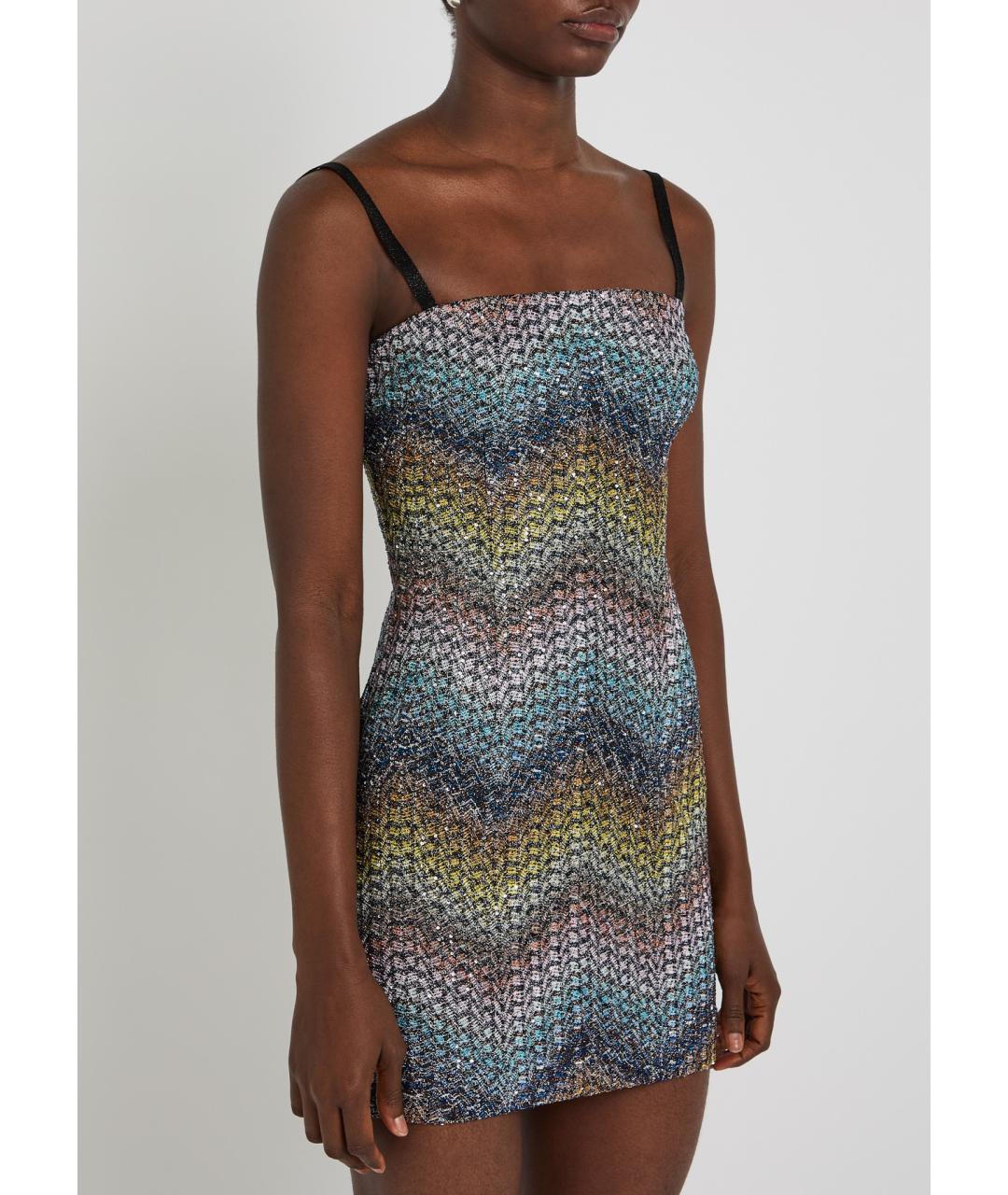 MISSONI Мульти вискозное коктейльное платье, фото 3