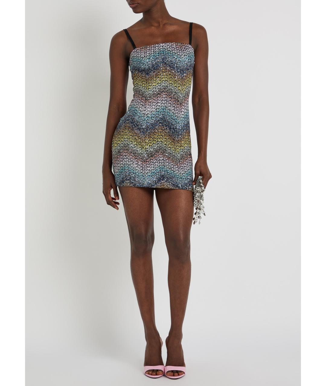 MISSONI Мульти вискозное коктейльное платье, фото 2