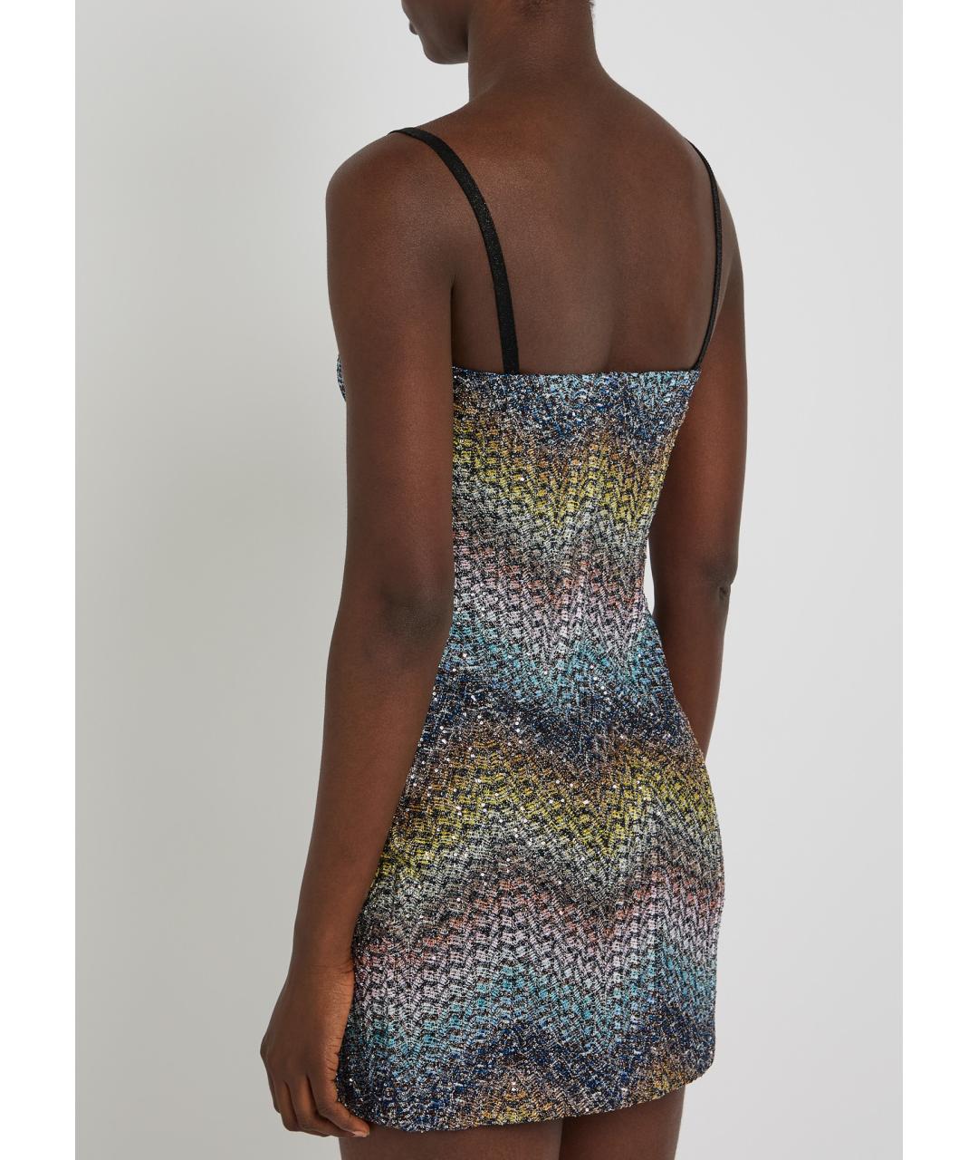MISSONI Мульти вискозное коктейльное платье, фото 4