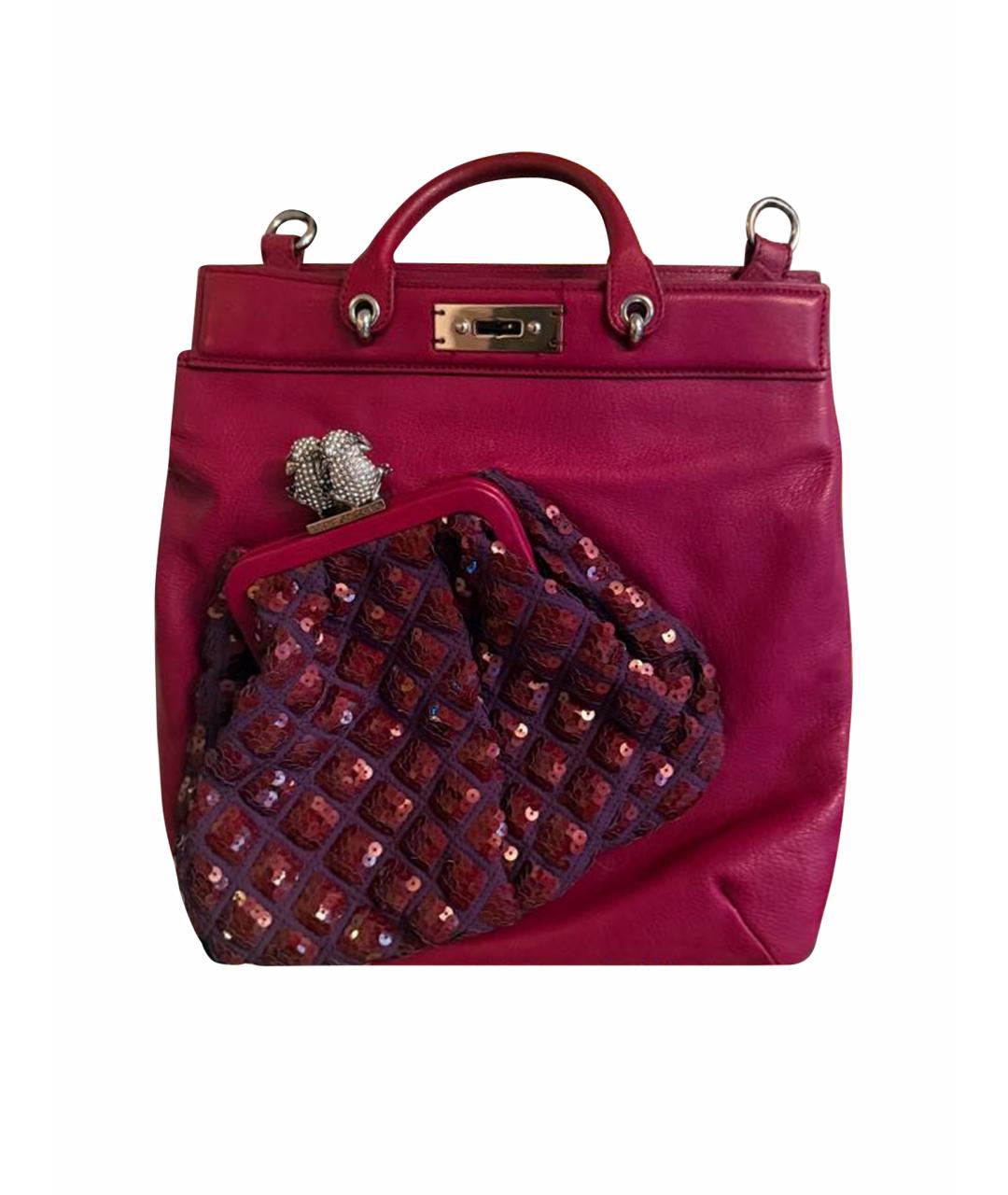 MARC JACOBS Фиолетовая кожаная сумка через плечо, фото 1