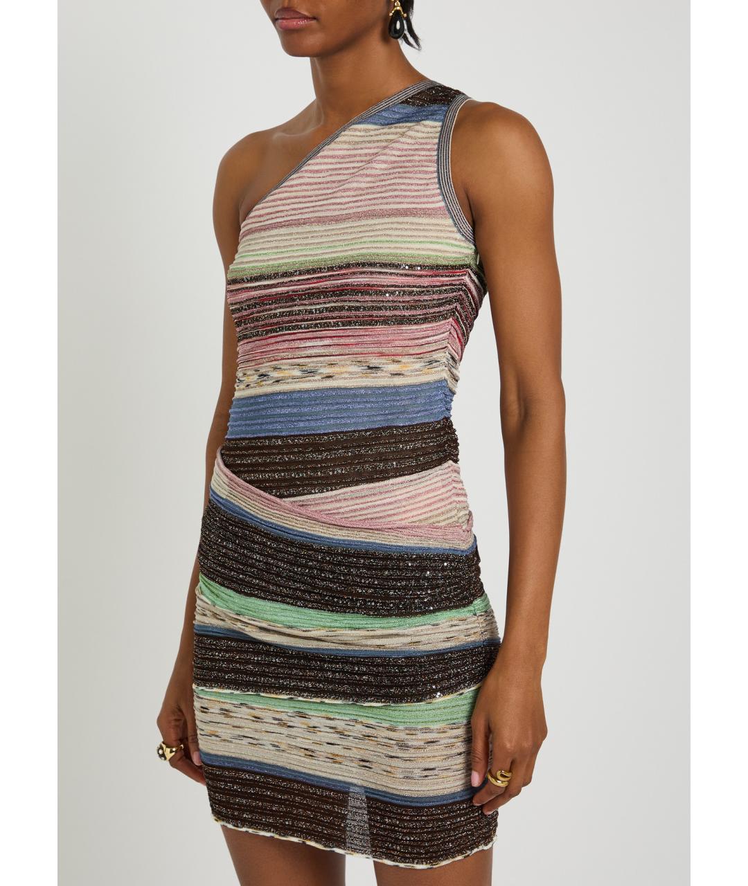 MISSONI Мульти вискозное коктейльное платье, фото 3