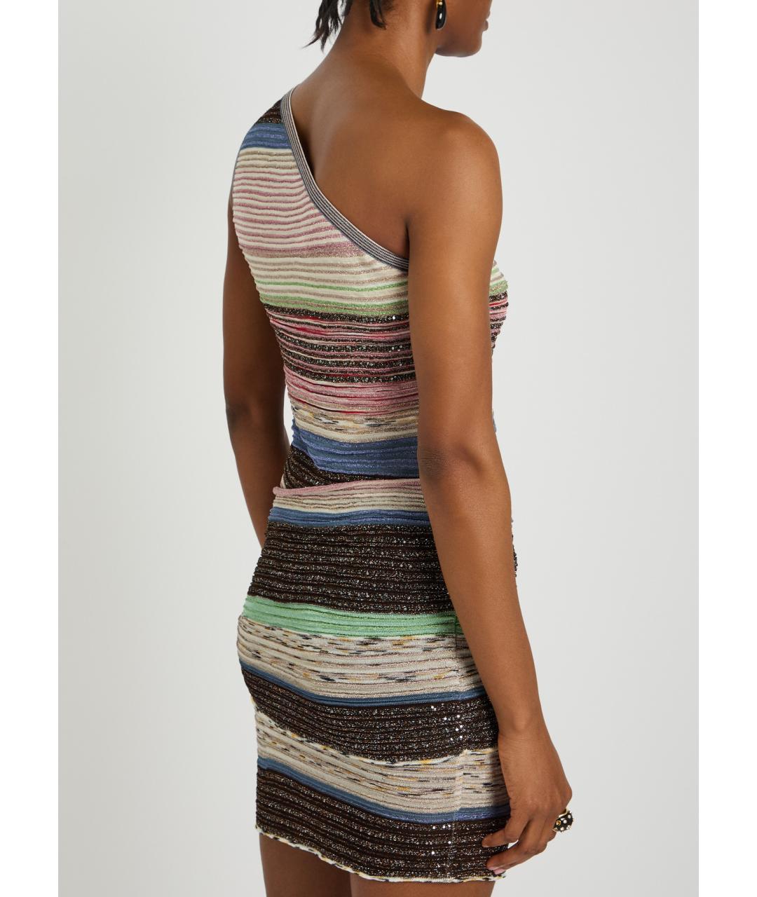MISSONI Мульти вискозное коктейльное платье, фото 4