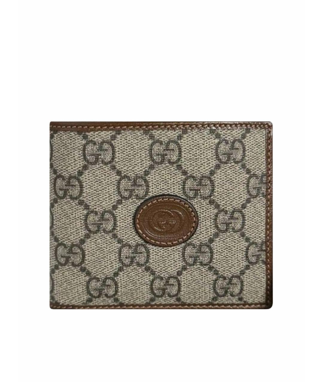 GUCCI Коричневый кожаный кошелек, фото 1