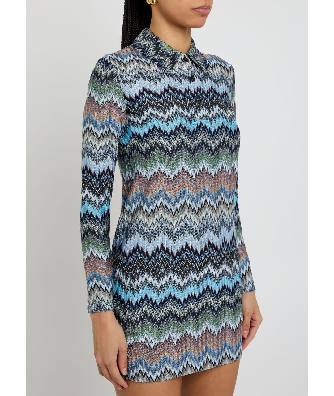 MISSONI Мульти вискозное повседневное платье, фото 5