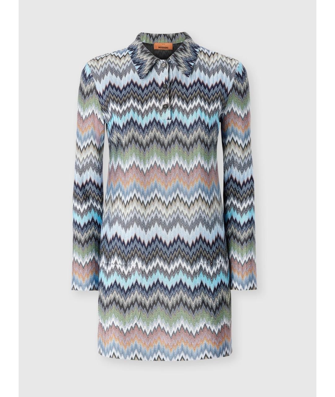 MISSONI Мульти вискозное повседневное платье, фото 8