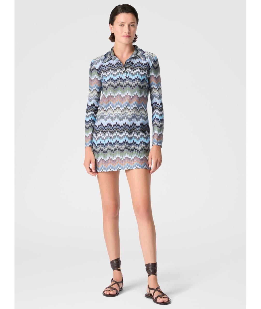 MISSONI Мульти вискозное повседневное платье, фото 2