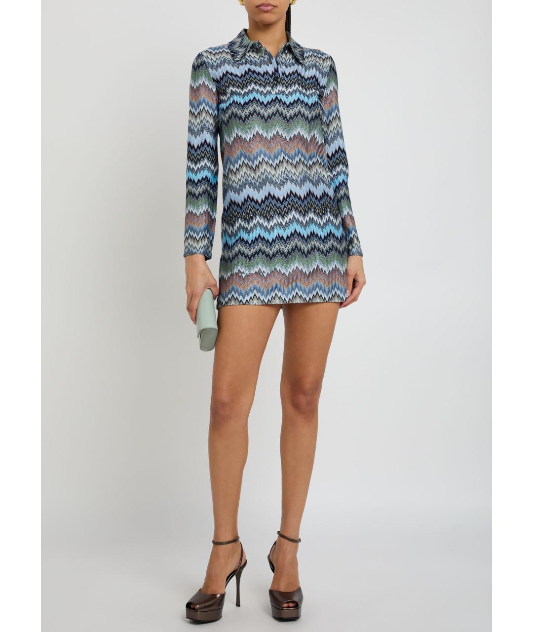 MISSONI Мульти вискозное повседневное платье, фото 4