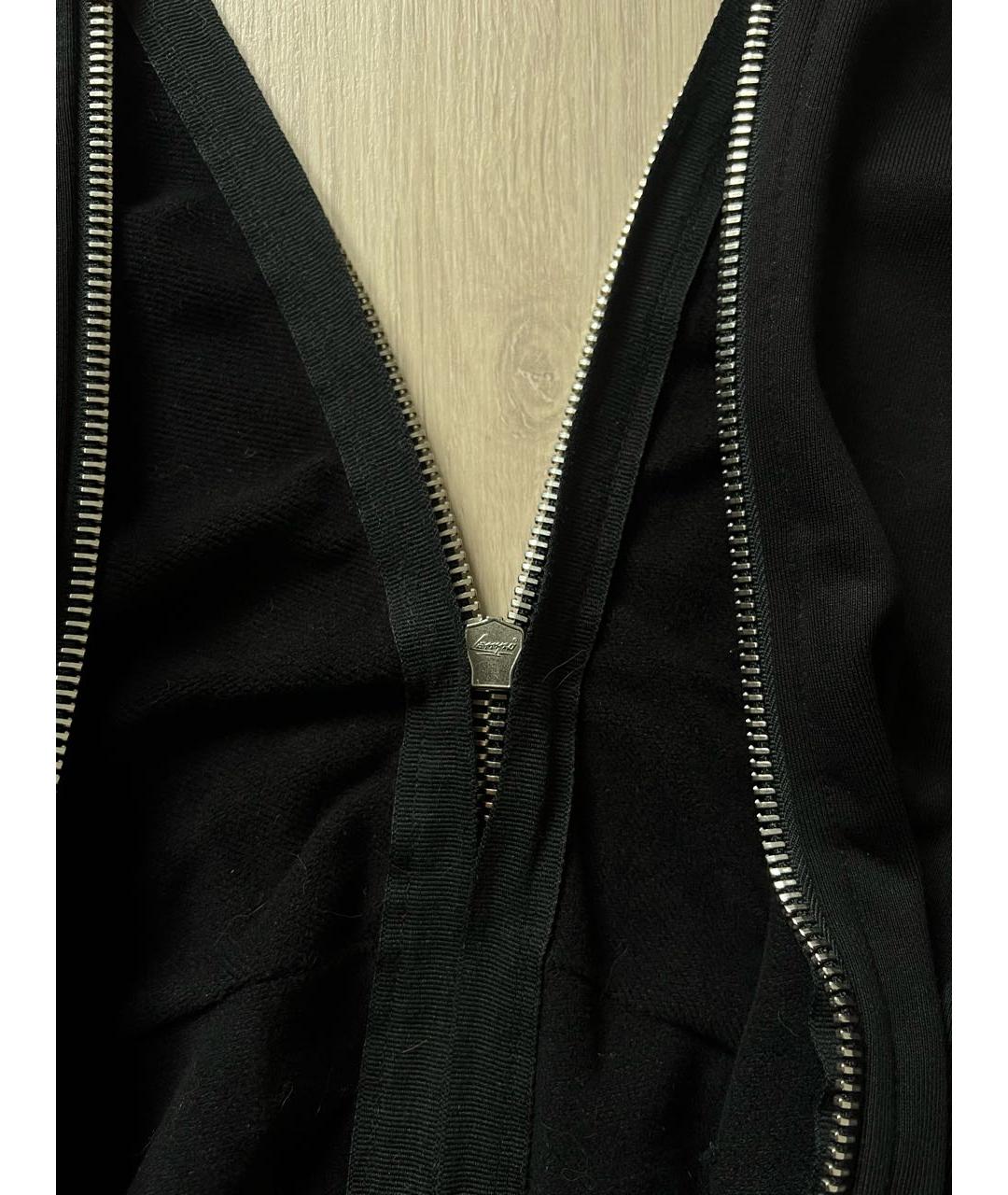 DIESEL BLACK GOLD Черное хлопковое повседневное платье, фото 5