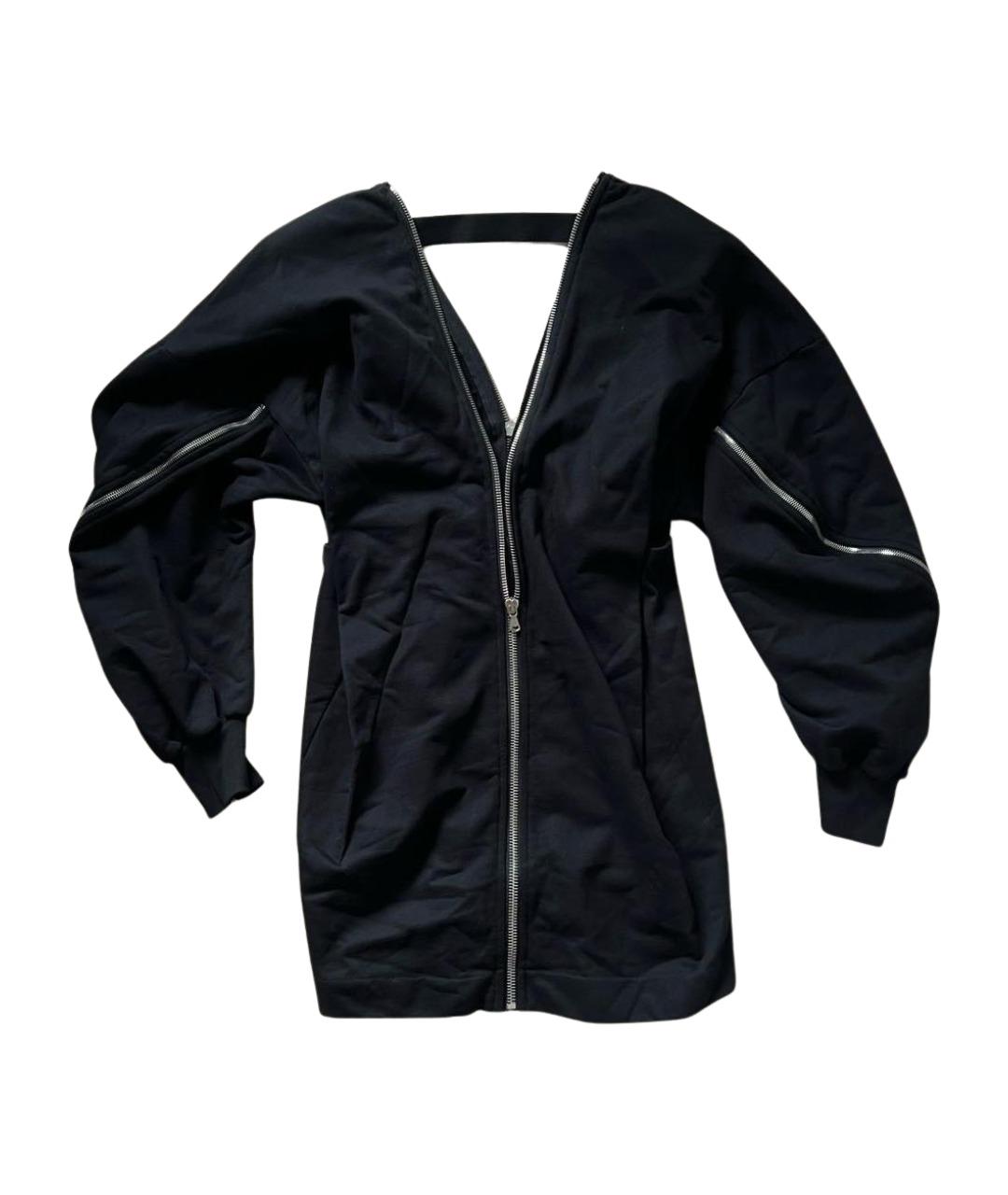 DIESEL BLACK GOLD Черное хлопковое повседневное платье, фото 1