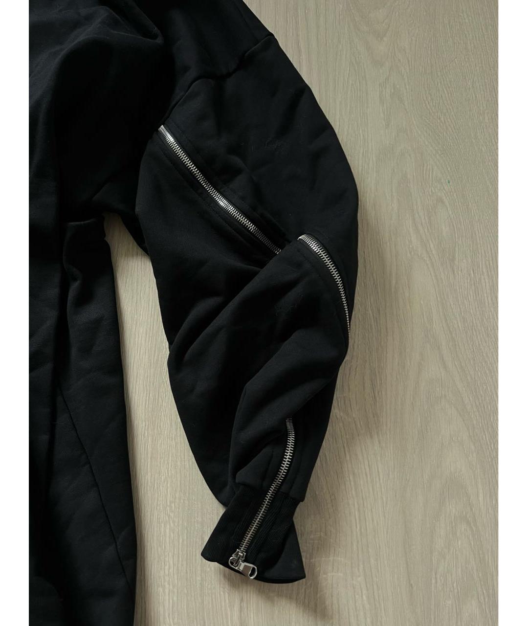 DIESEL BLACK GOLD Черное хлопковое повседневное платье, фото 4