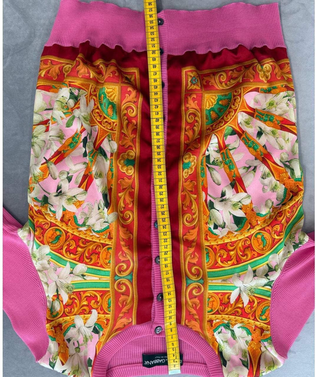 DOLCE&GABBANA Розовый шерстяной кардиган, фото 6