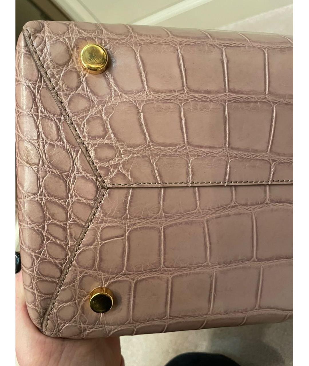 TOM FORD Бежевая сумка тоут из экзотической кожи, фото 8