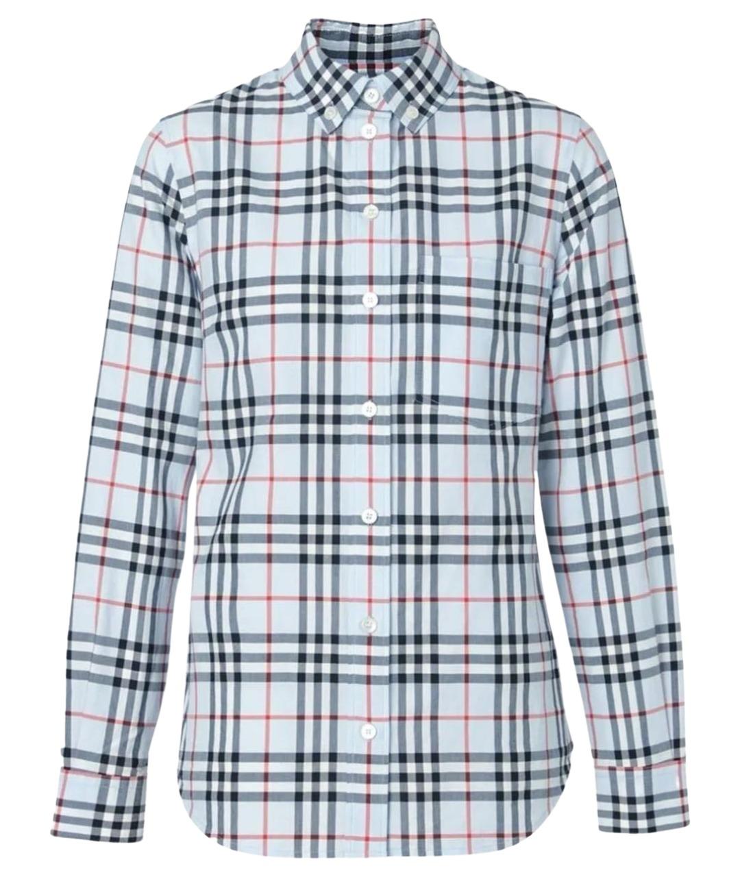 BURBERRY Голубая хлопковая рубашка, фото 1