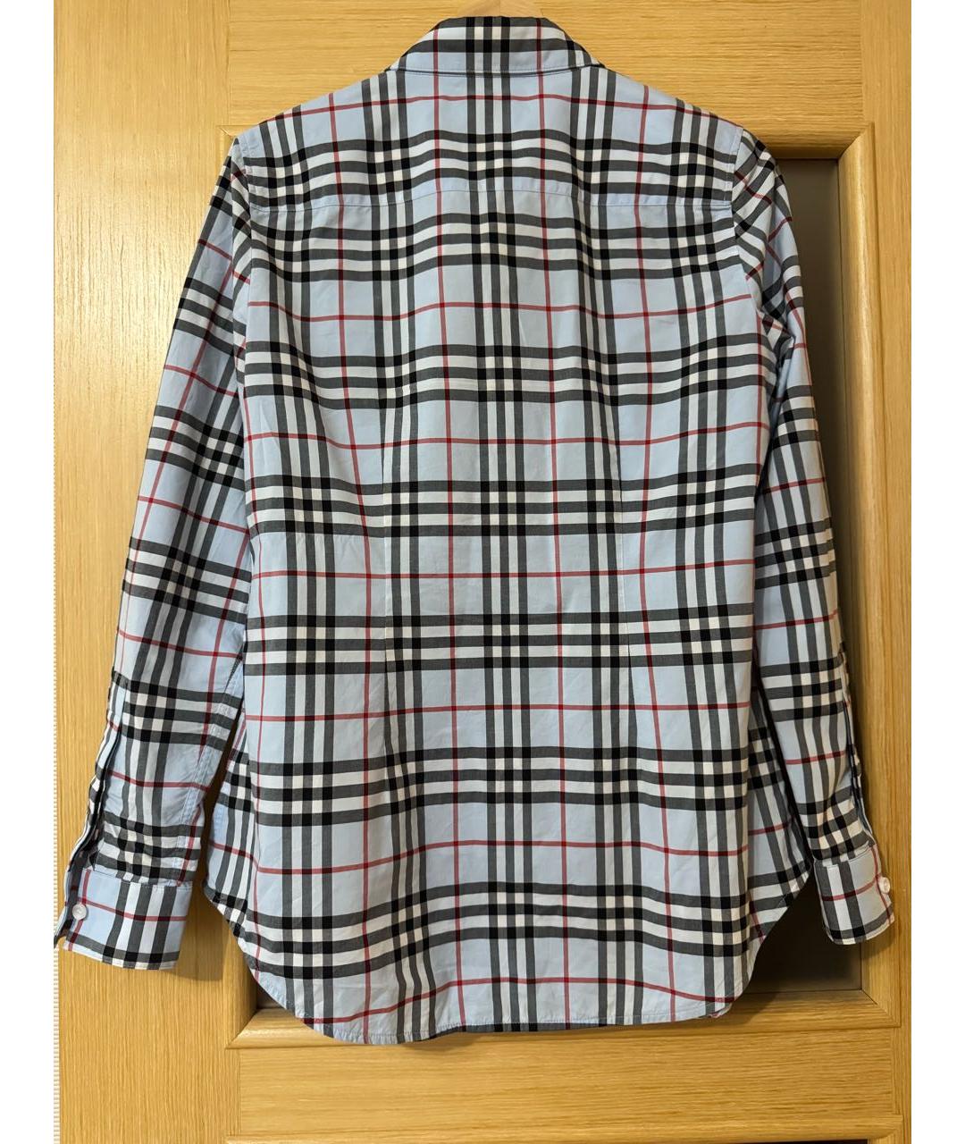 BURBERRY Голубая хлопковая рубашка, фото 3