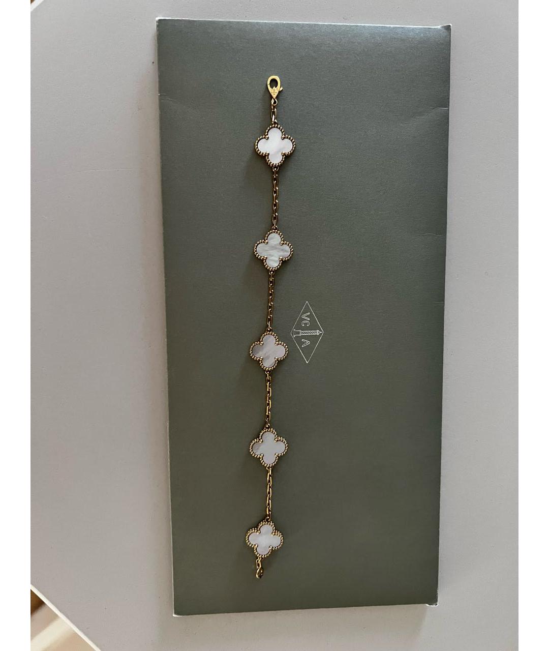 VAN CLEEF & ARPELS Бежевый браслет из желтого золота, фото 3