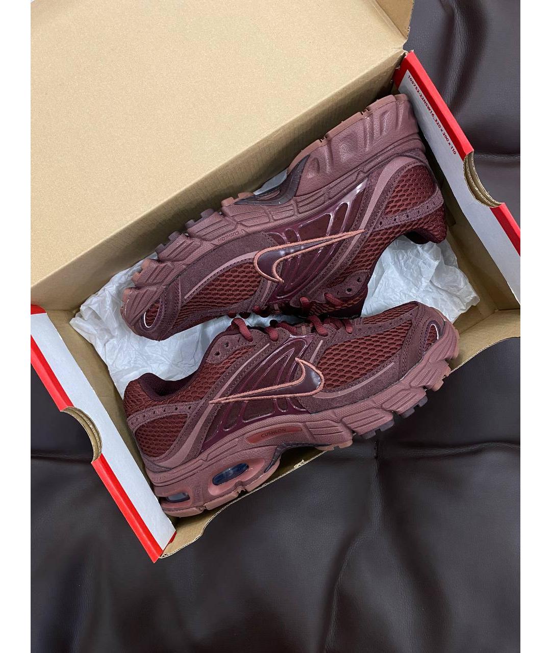 NIKE Бордовые замшевые кроссовки, фото 6