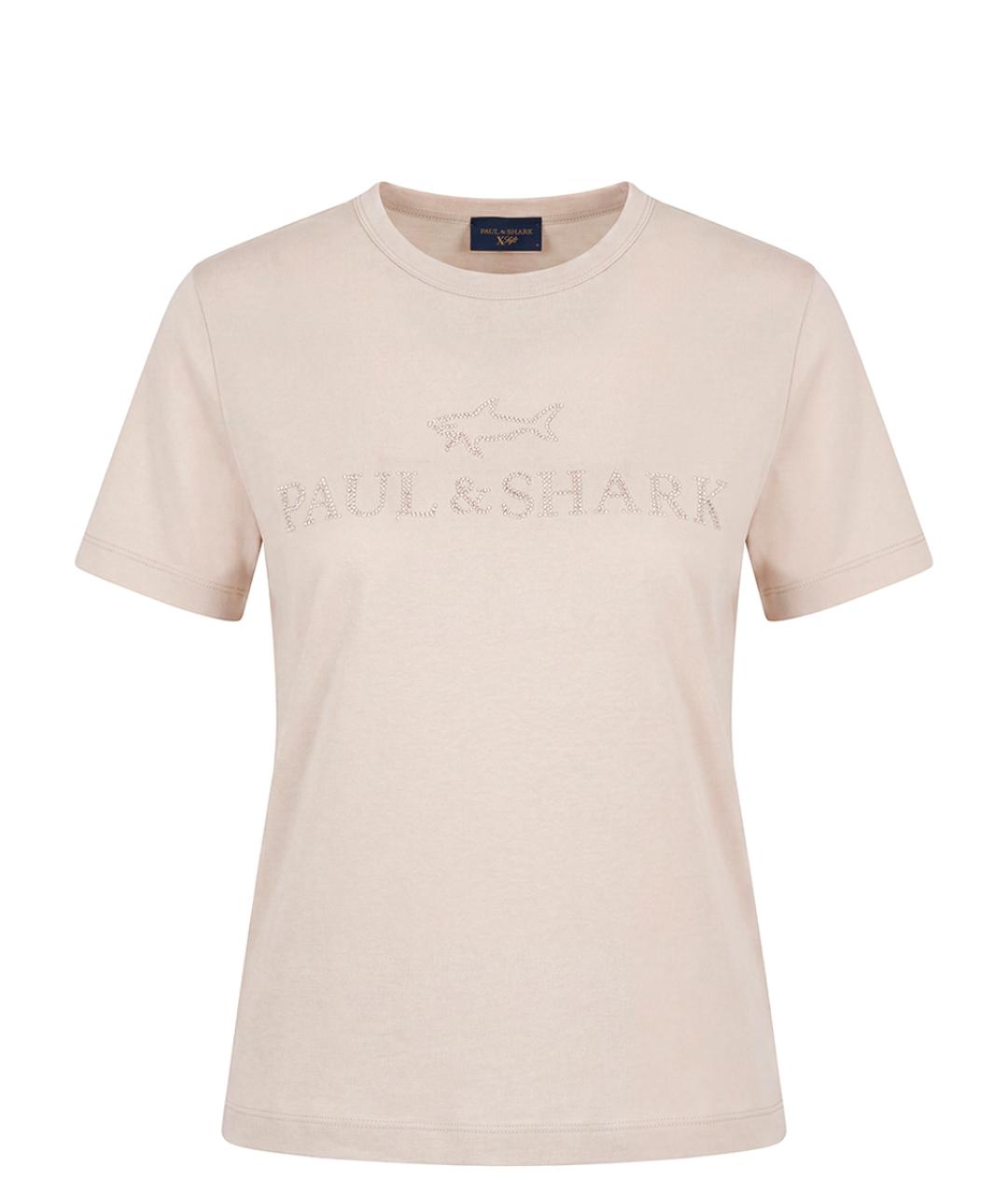 PAUL & SHARK Бежевая футболка, фото 1