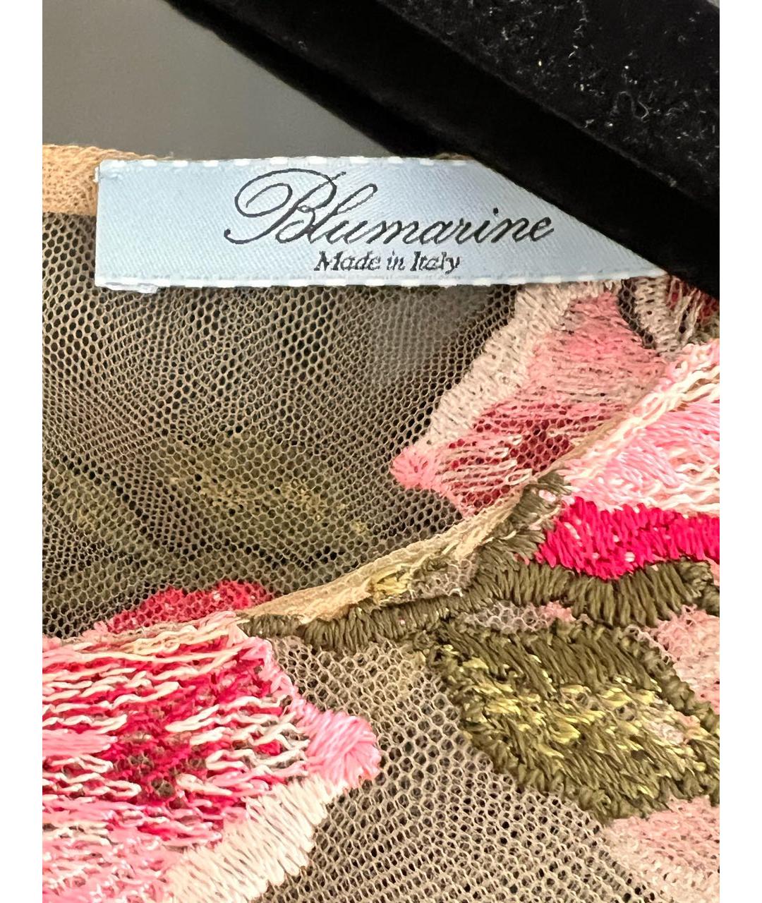 BLUMARINE Бежевое вискозное вечернее платье, фото 3