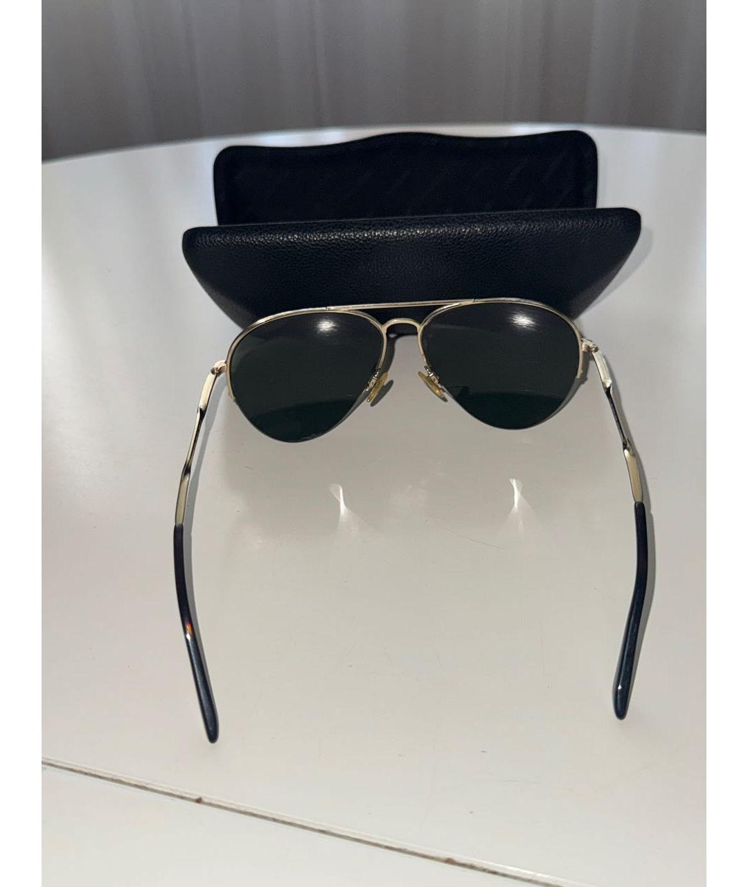 BALENCIAGA Серебряные металлические солнцезащитные очки, фото 4