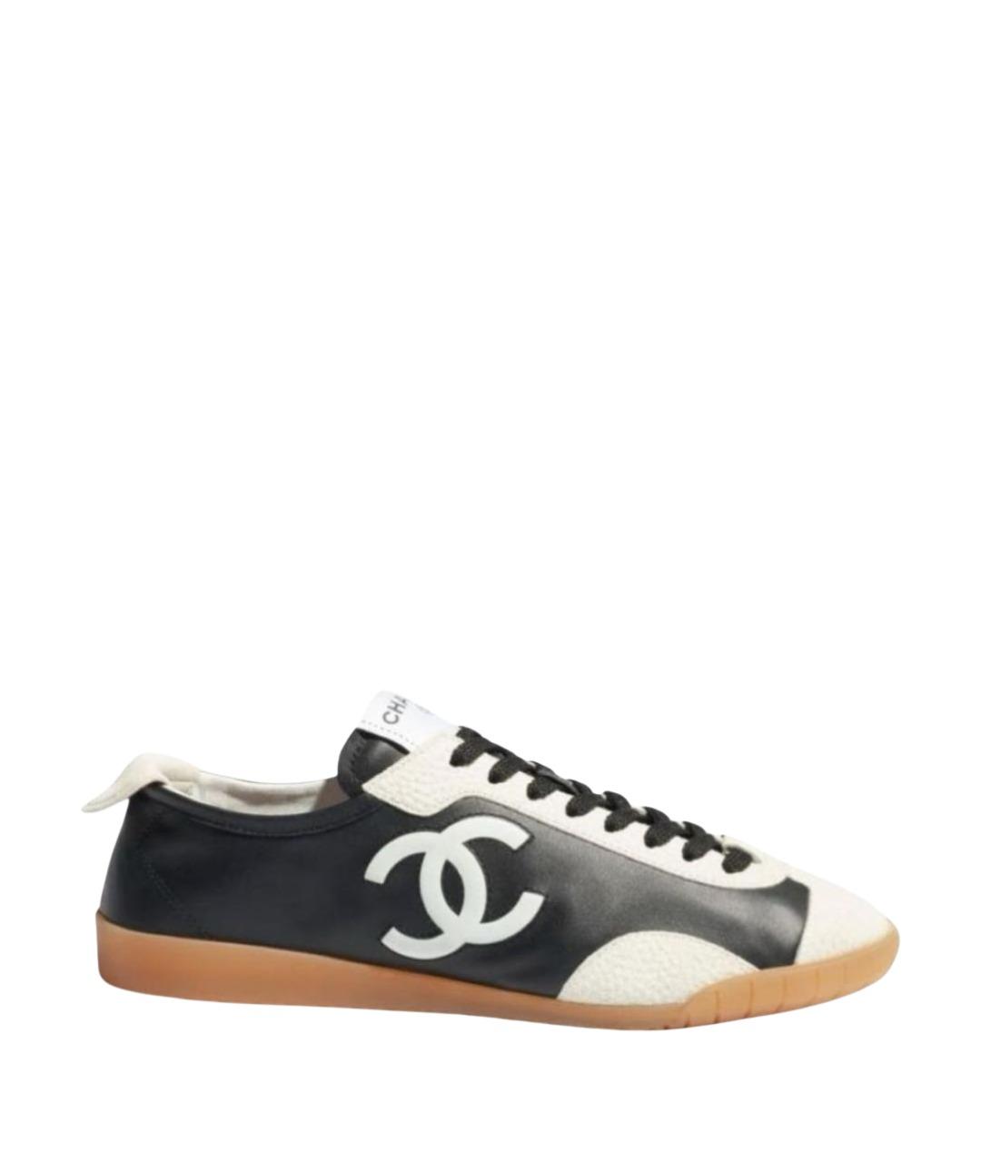 CHANEL Мульти кожаные кеды, фото 1