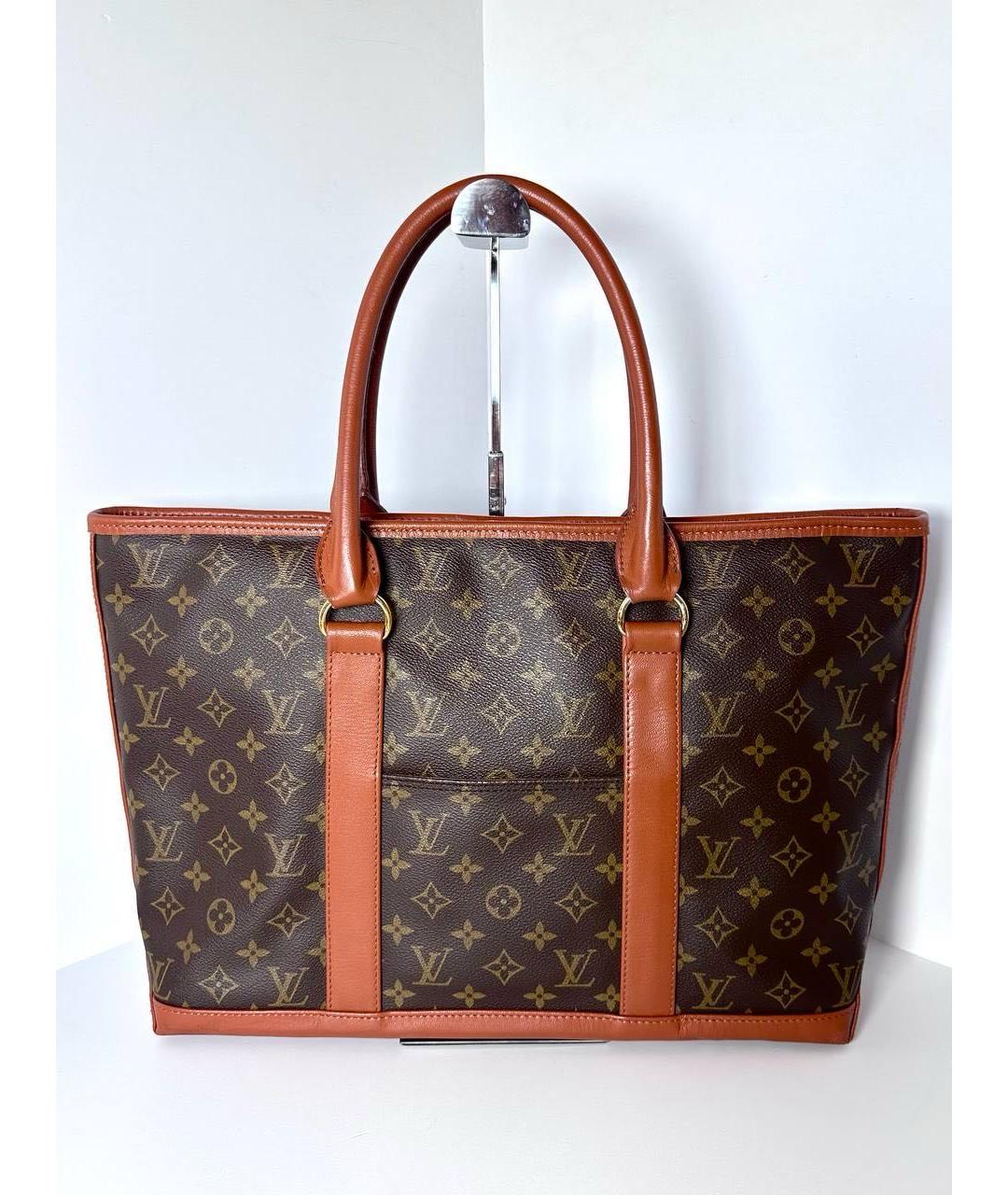 LOUIS VUITTON Коричневая сумка тоут, фото 8
