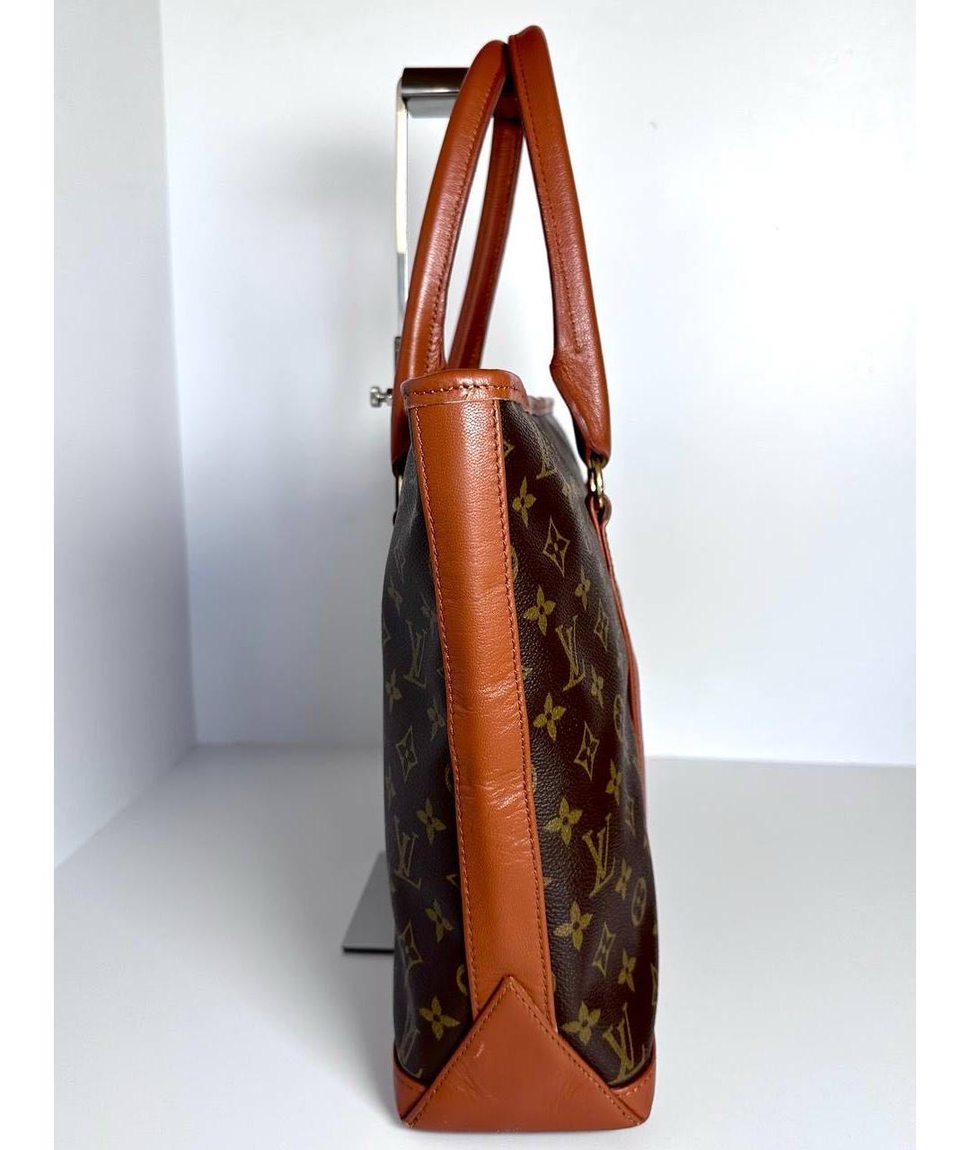 LOUIS VUITTON Коричневая сумка тоут, фото 6