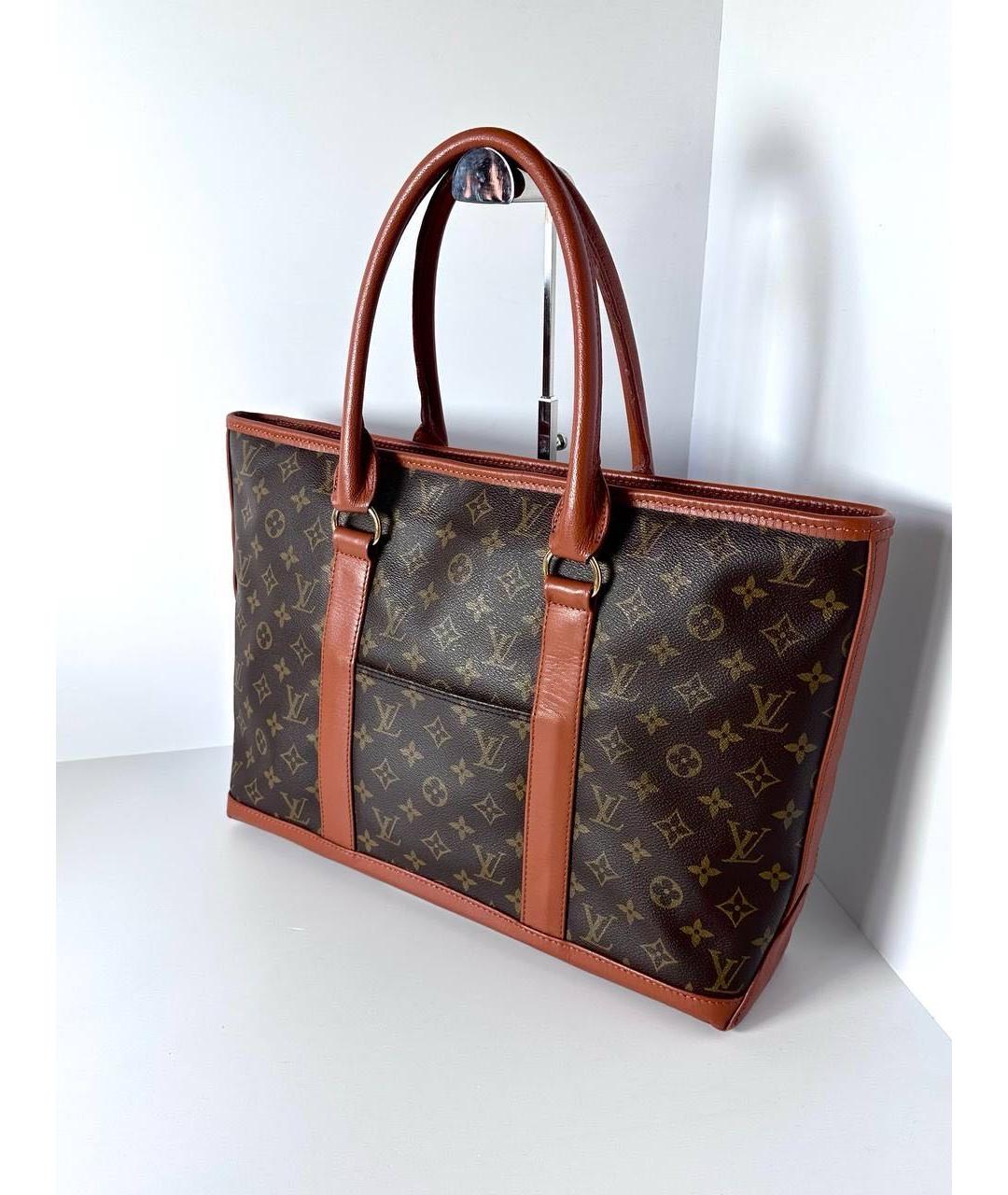 LOUIS VUITTON Коричневая сумка тоут, фото 3