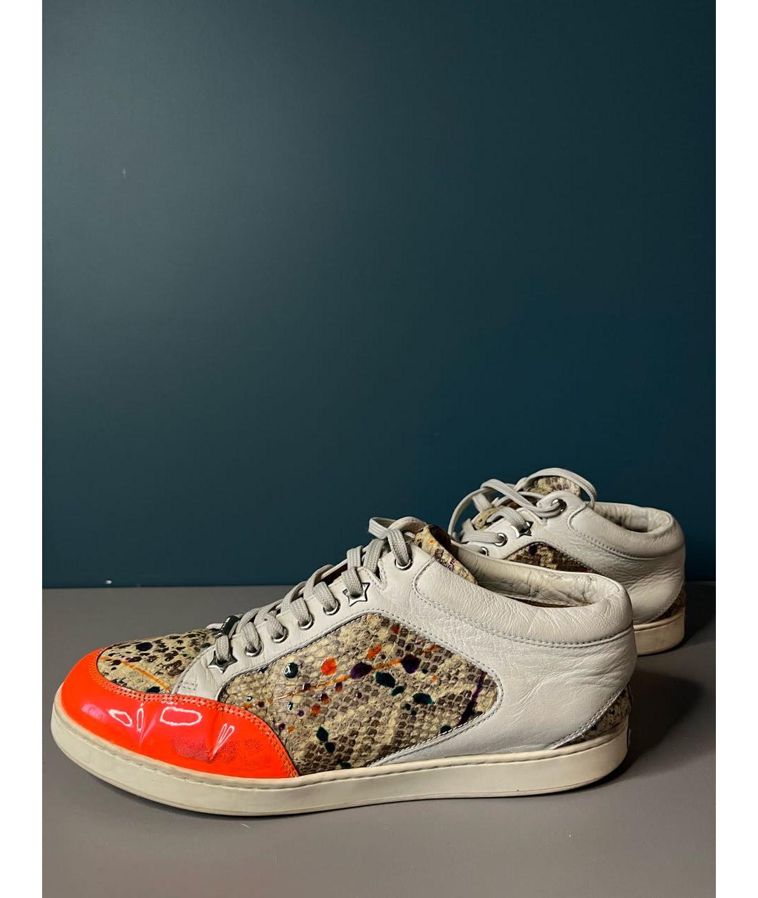 JIMMY CHOO Мульти кожаные кеды, фото 4