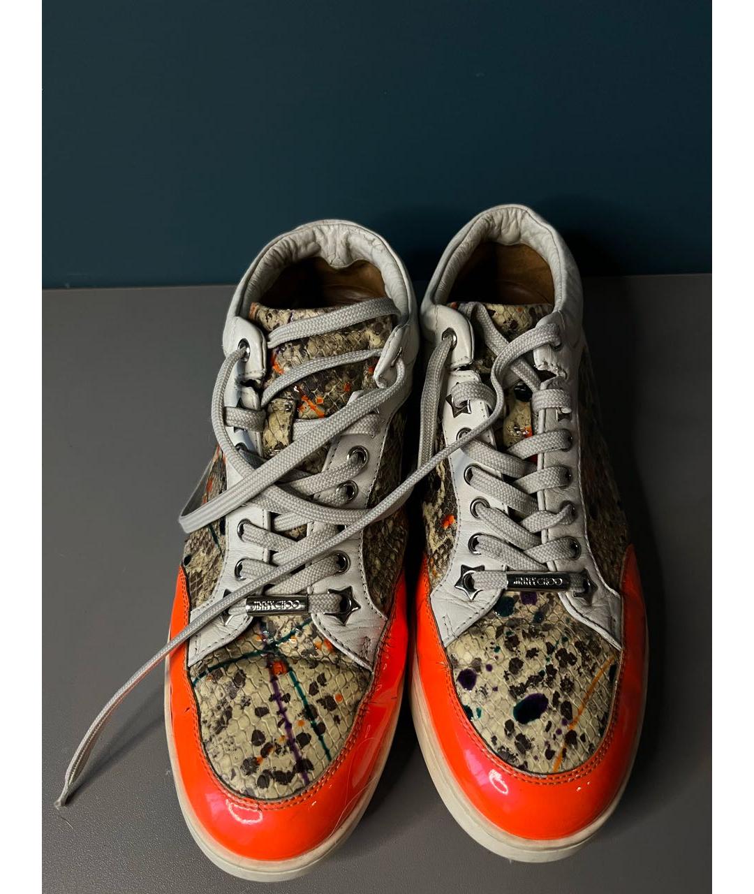 JIMMY CHOO Мульти кожаные кеды, фото 2