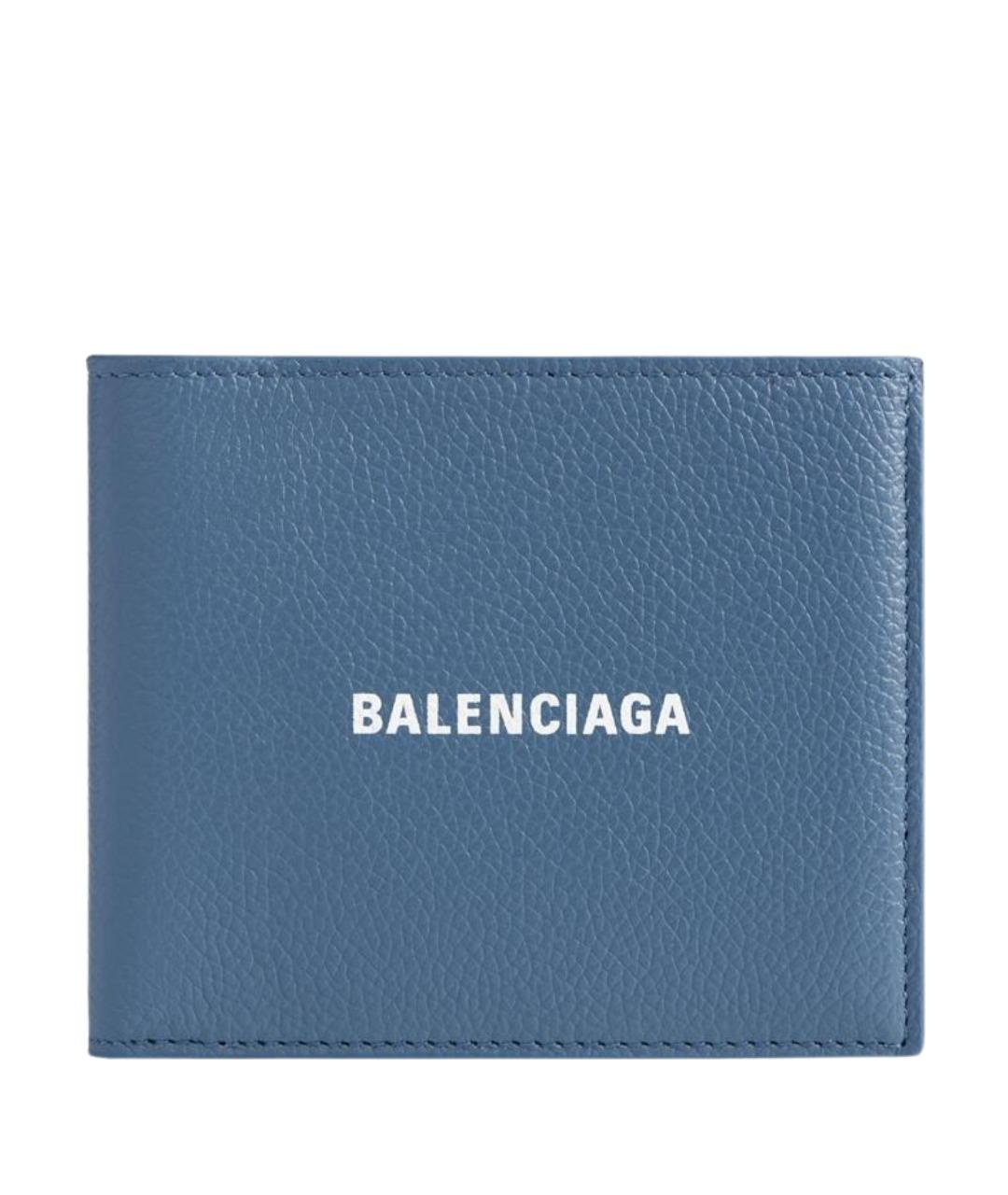 BALENCIAGA Синий кожаный кошелек, фото 1